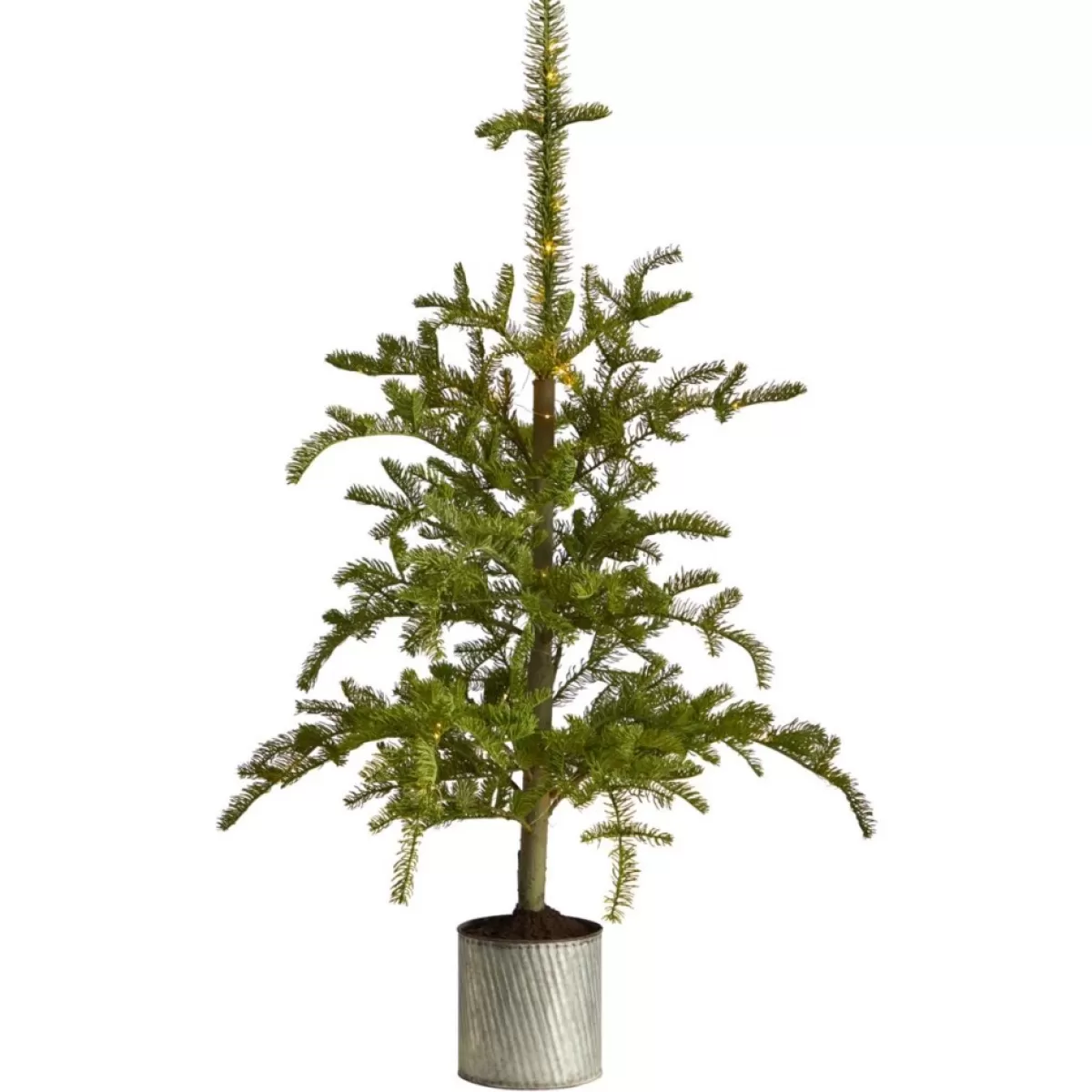 Nearly Natural Christmas Trees | 4.5Ft. Prelit Christmas Pine Tree In Planter