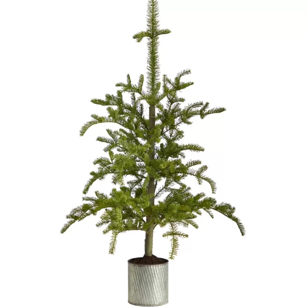 Nearly Natural Christmas Trees | 4.5Ft. Prelit Christmas Pine Tree In Planter