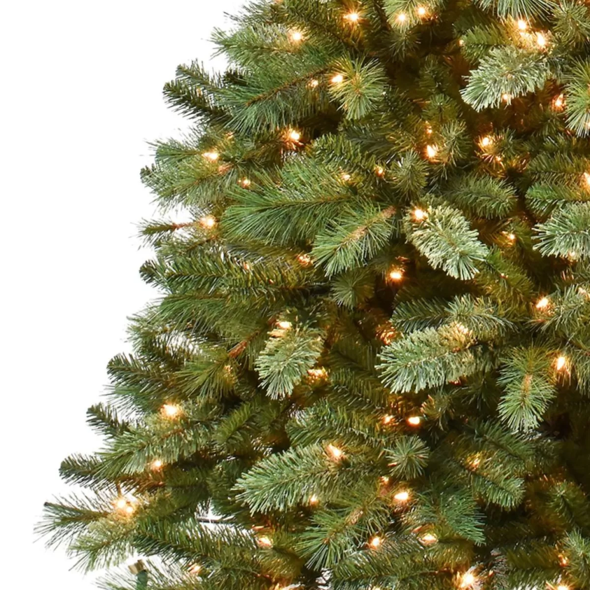 Puleo International Christmas Trees | 7.5' Pre-Lit Teton Pine Artificial Christmas Tree - 600 Clear Lights