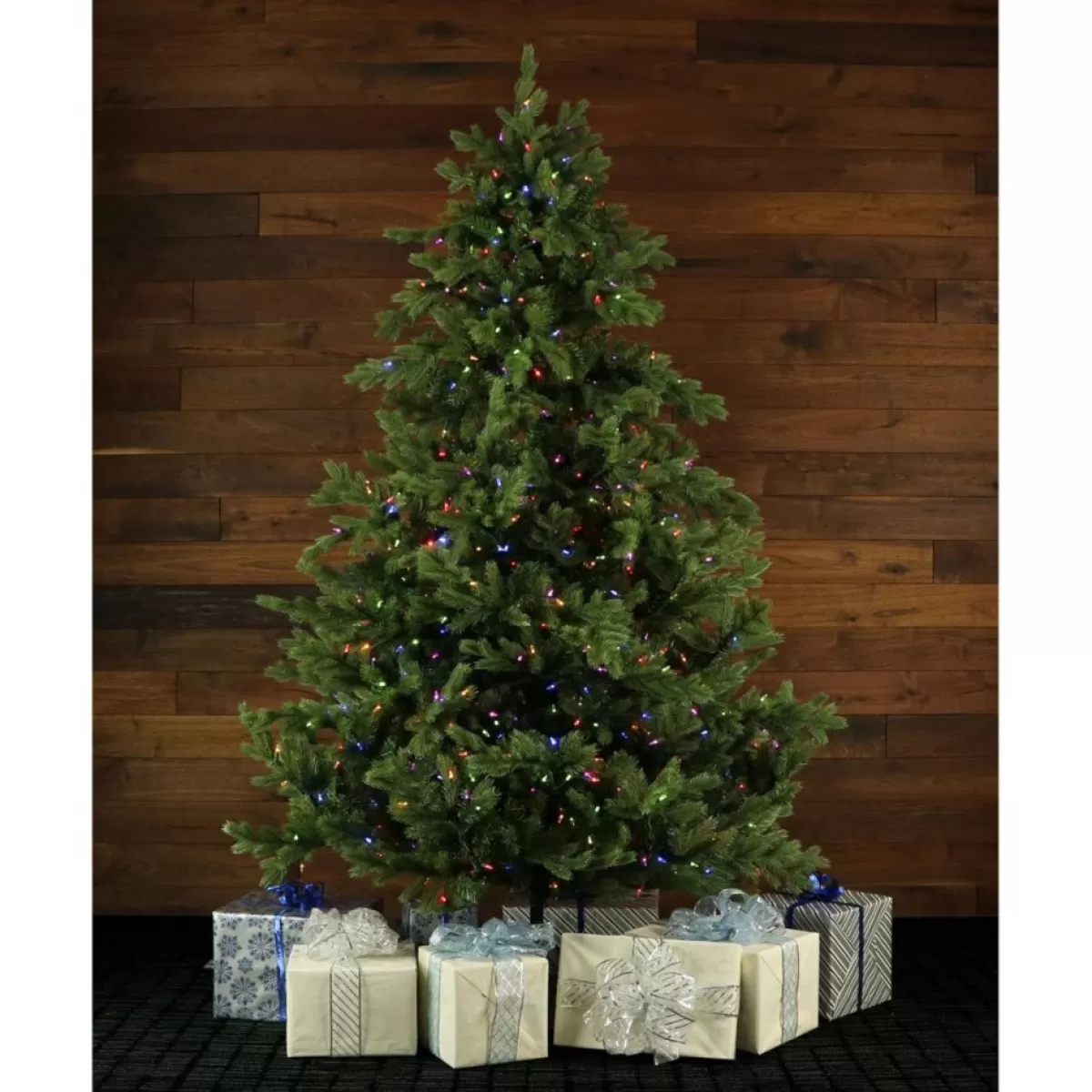 Fraiser Hill Farms Christmas Trees | 9-Ft. Foxtail Pine Christmas Tree With Multi-Color Led String Lighting