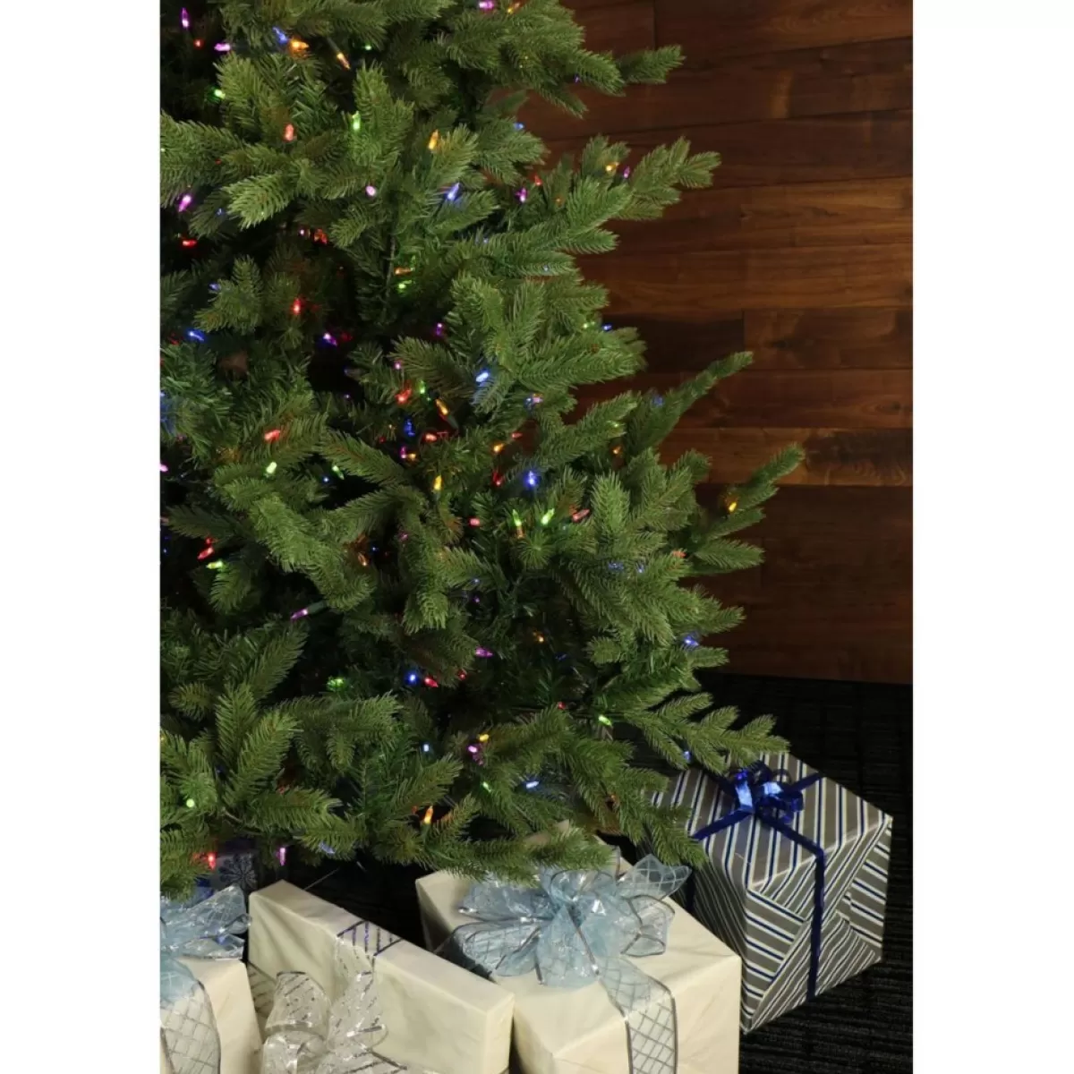 Fraiser Hill Farms Christmas Trees | 9-Ft. Foxtail Pine Christmas Tree With Multi-Color Led String Lighting