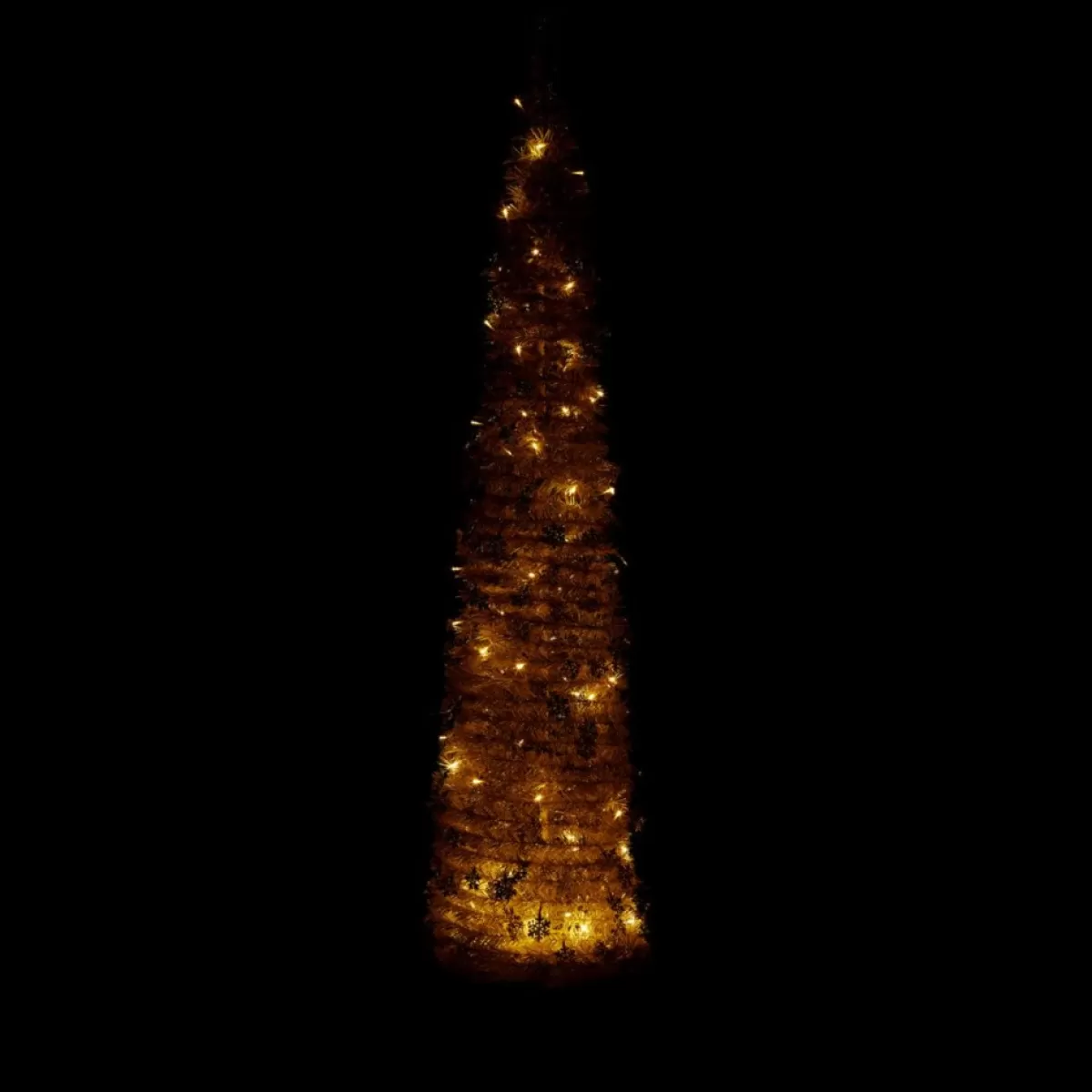 Winter Lane Christmas Trees | As Is 6' Illuminated Slim Tinsel Pop-Up Christmas Tree