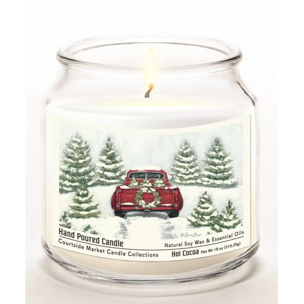 Courtside Market Candles | Candle W/ Essential Oils + Lid-Tree Farm Tradition Ii