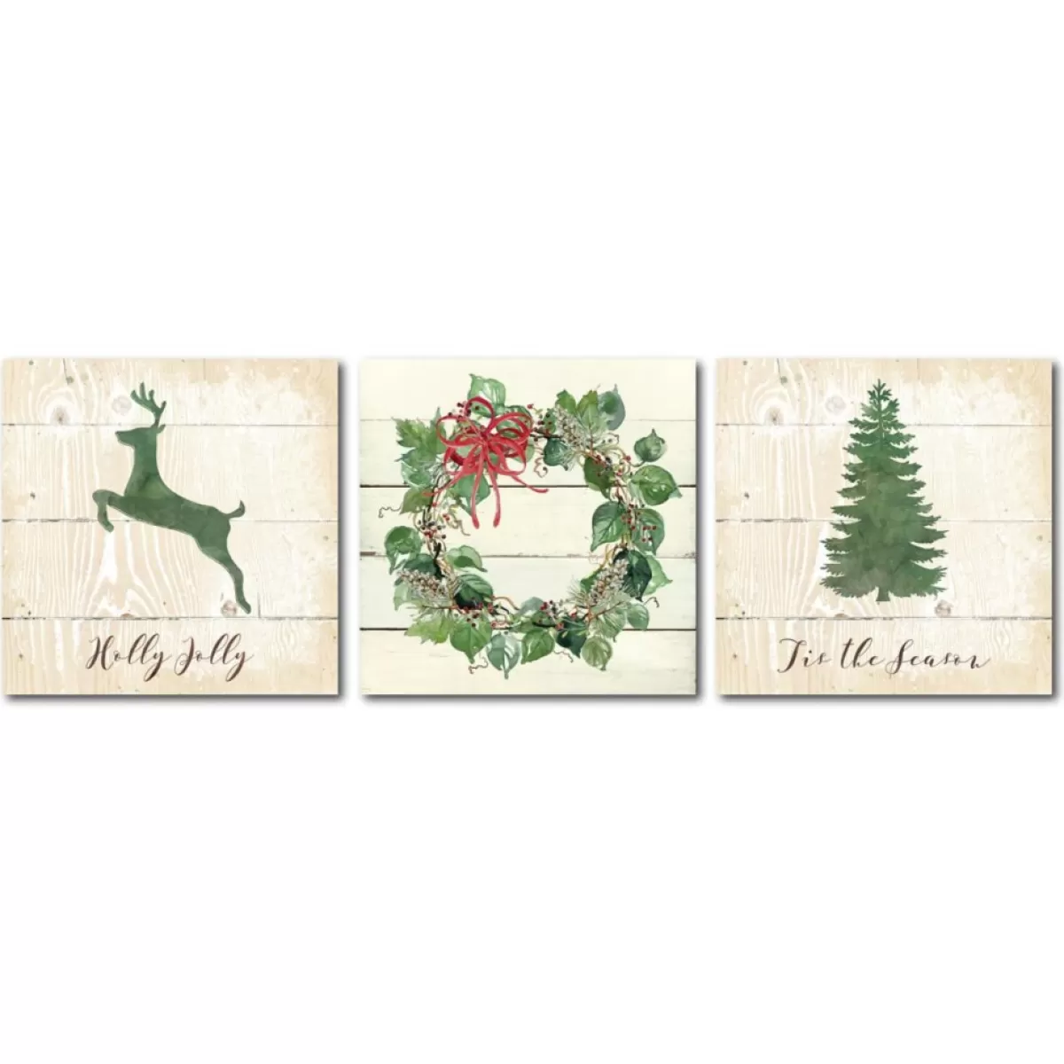 Courtside Market Indoor Decor | Holly Jolly 30X30 Canvas Wall Art