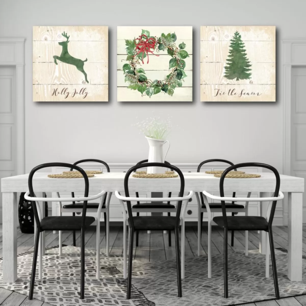 Courtside Market Indoor Decor | Holly Jolly 30X30 Canvas Wall Art