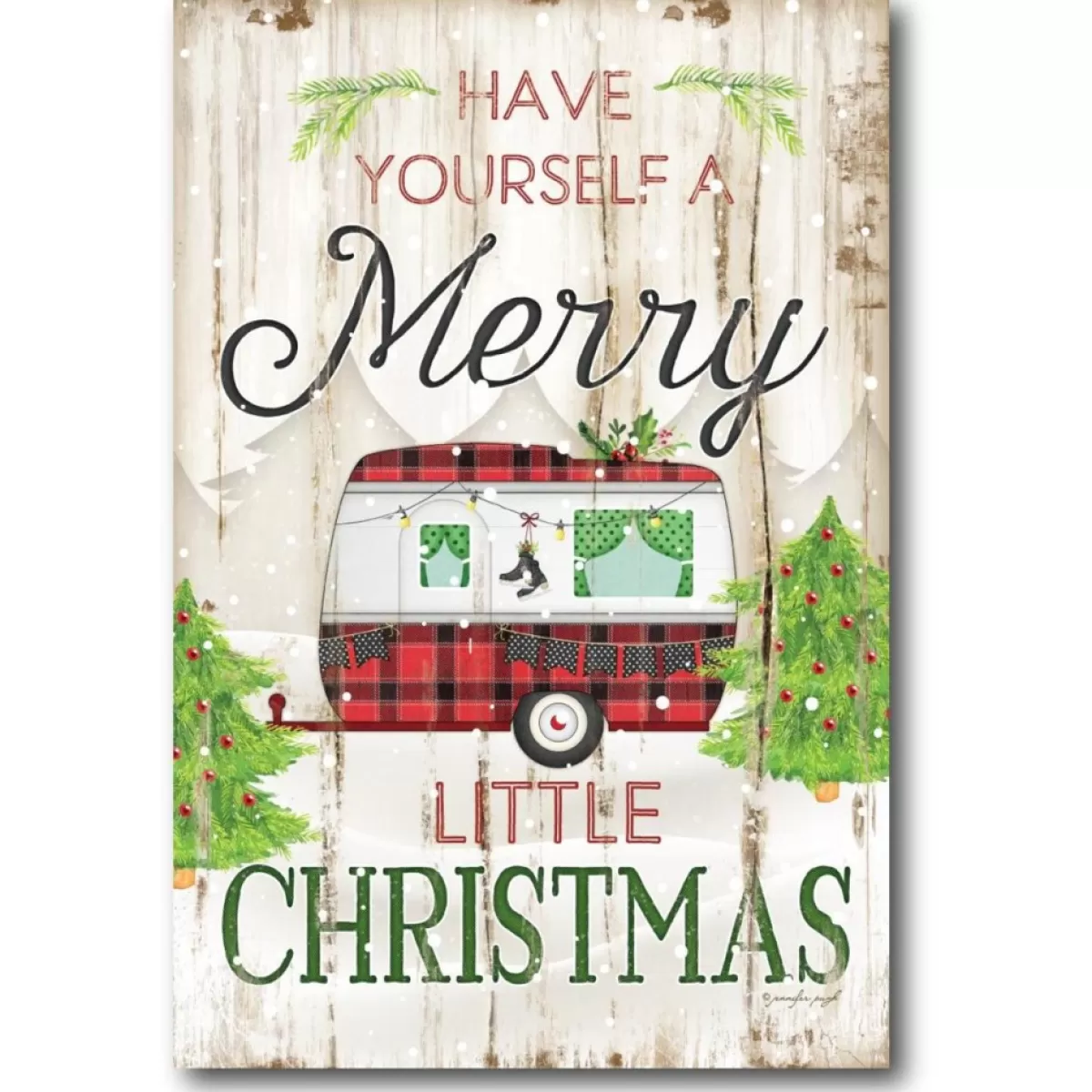Courtside Market Indoor Decor | Merry Little Christmas Camper Canvas Wall Art