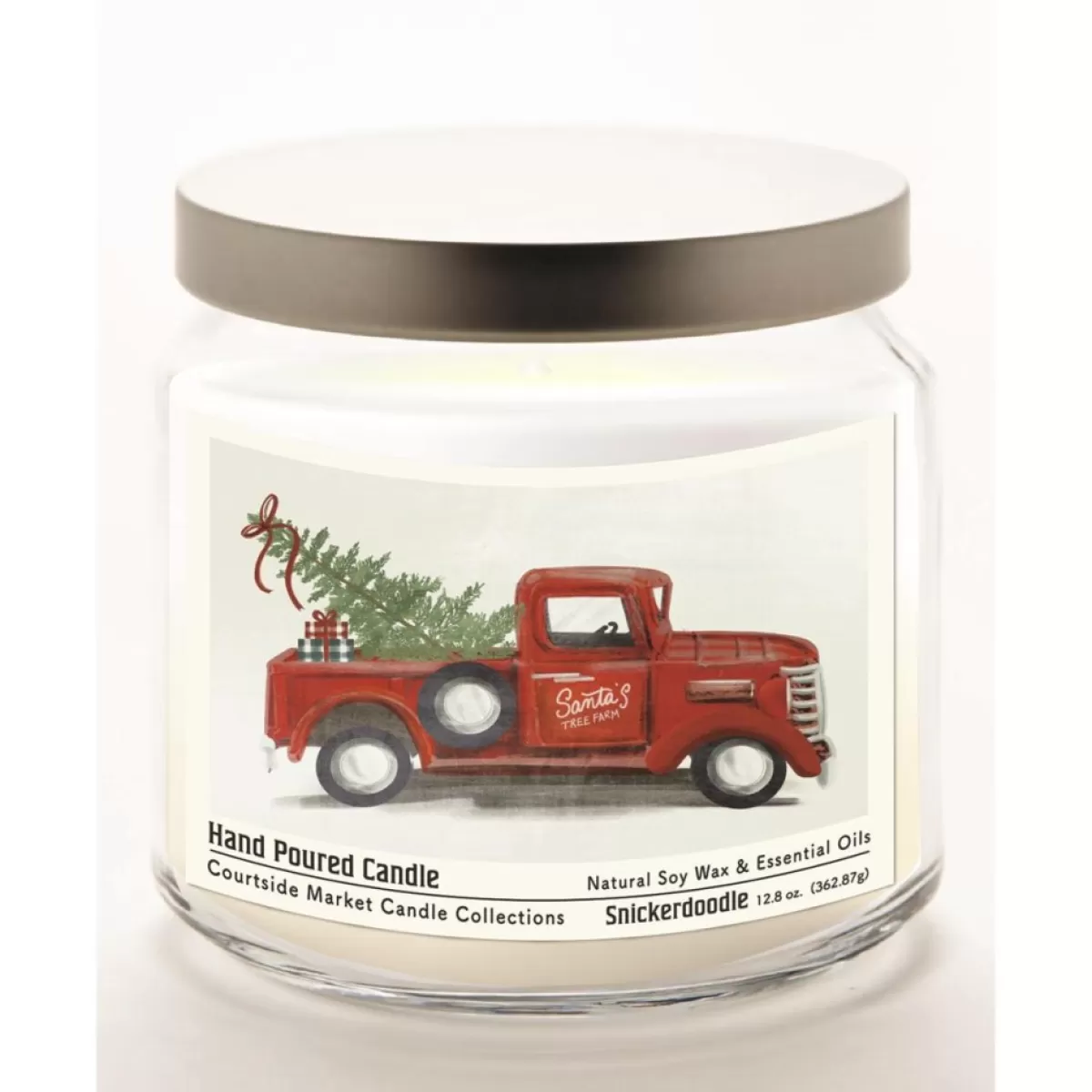 Courtside Market Candles | Santos Tree Farm Infused Soy Wax Candle With Lid
