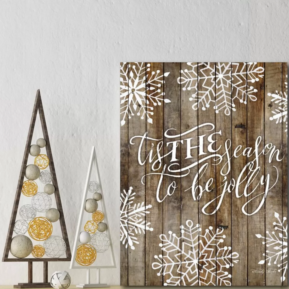 Courtside Market Indoor Decor | 'Tis The Season 10.5" X 14" Wood Art