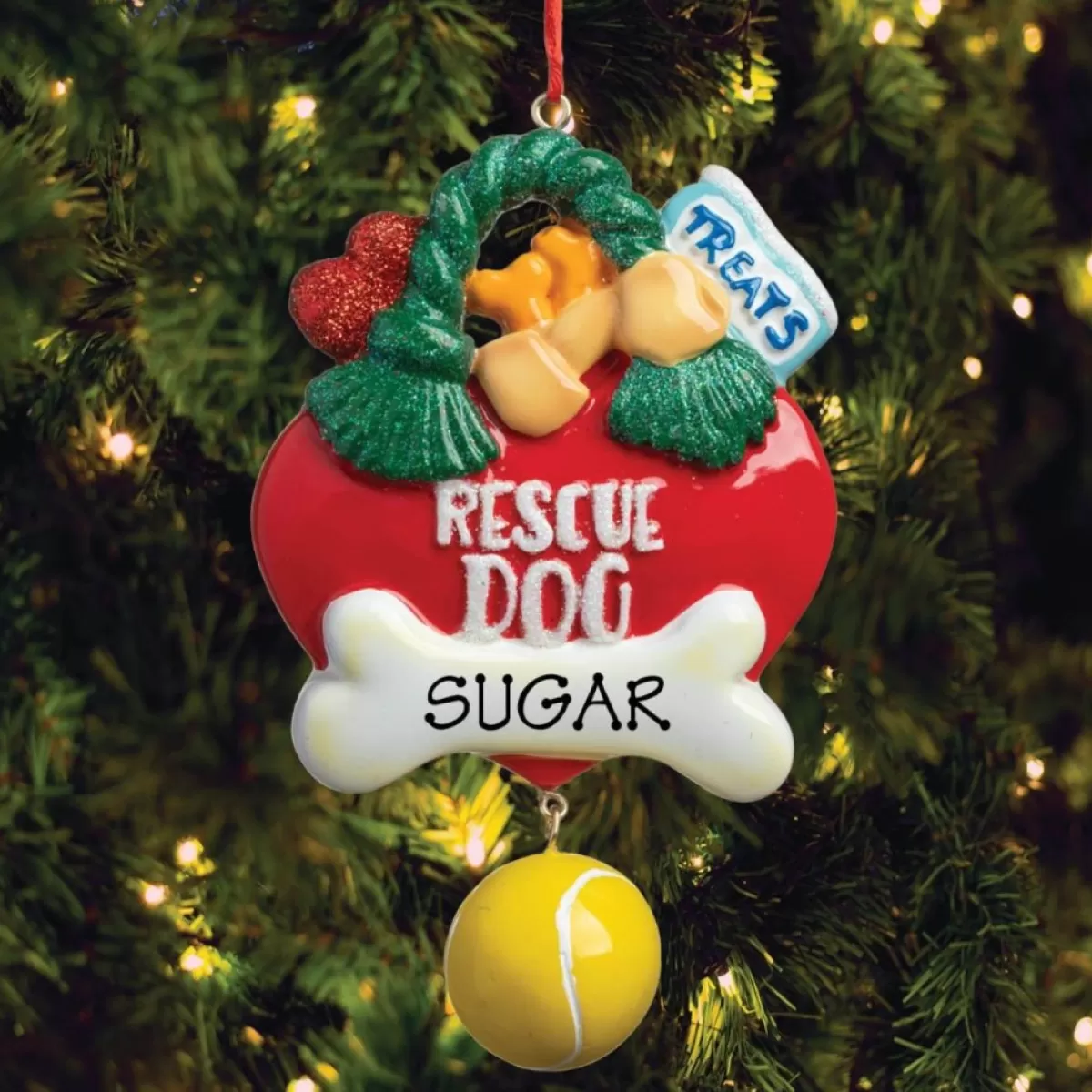 CPS Ornaments & Tree Toppers | Rescue Dog Personalized Ornament