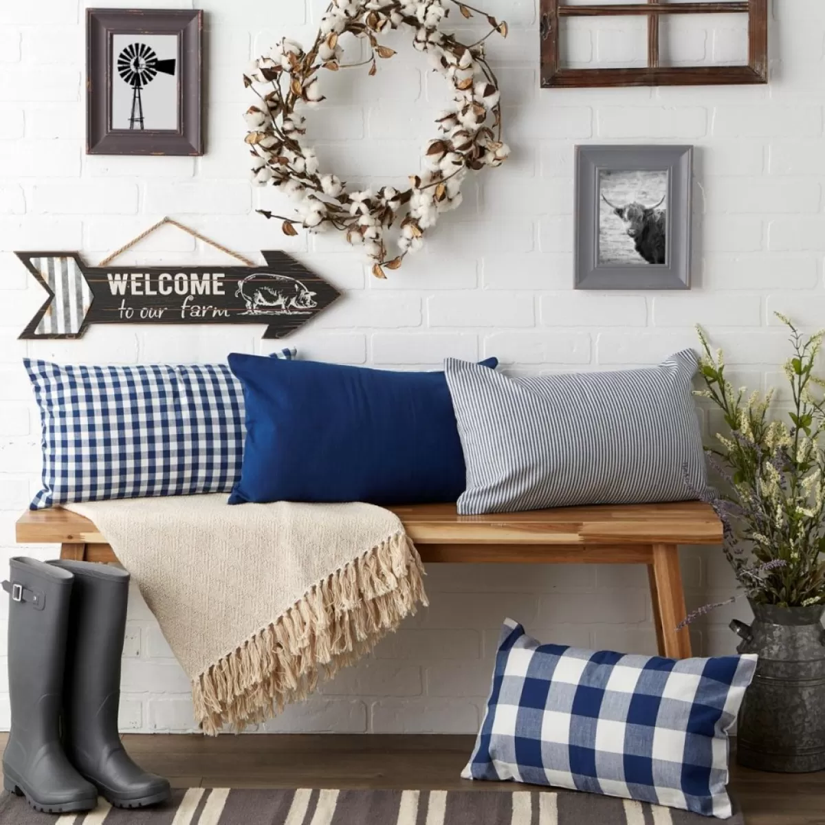 Design Imports Holiday Textiles | Assorted Pillow Covers 12" X 20" Set Of 4