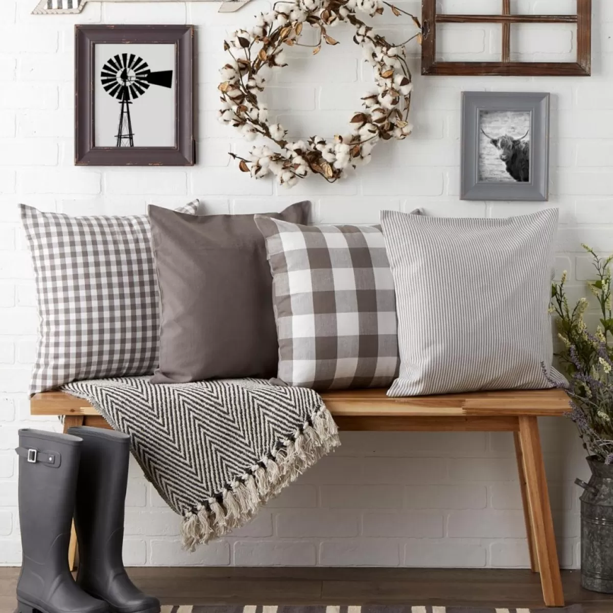 Design Imports Holiday Textiles | Assorted Pillow Covers Set Of 4