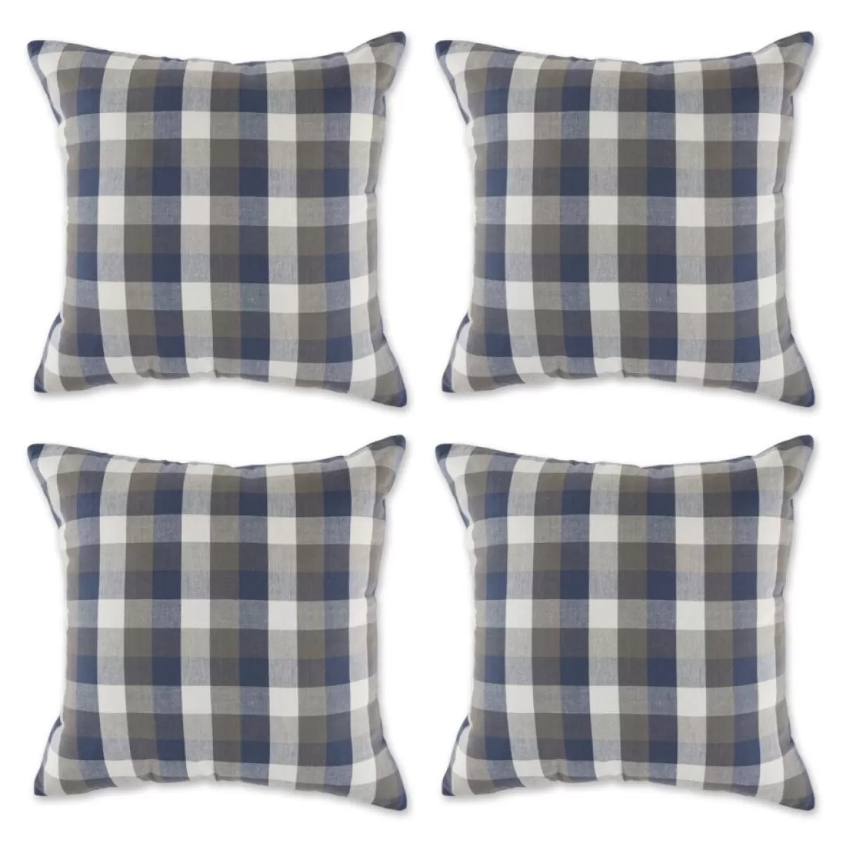 Design Imports Holiday Textiles | Checkered Pillow Covers 18X18 Set Of 4