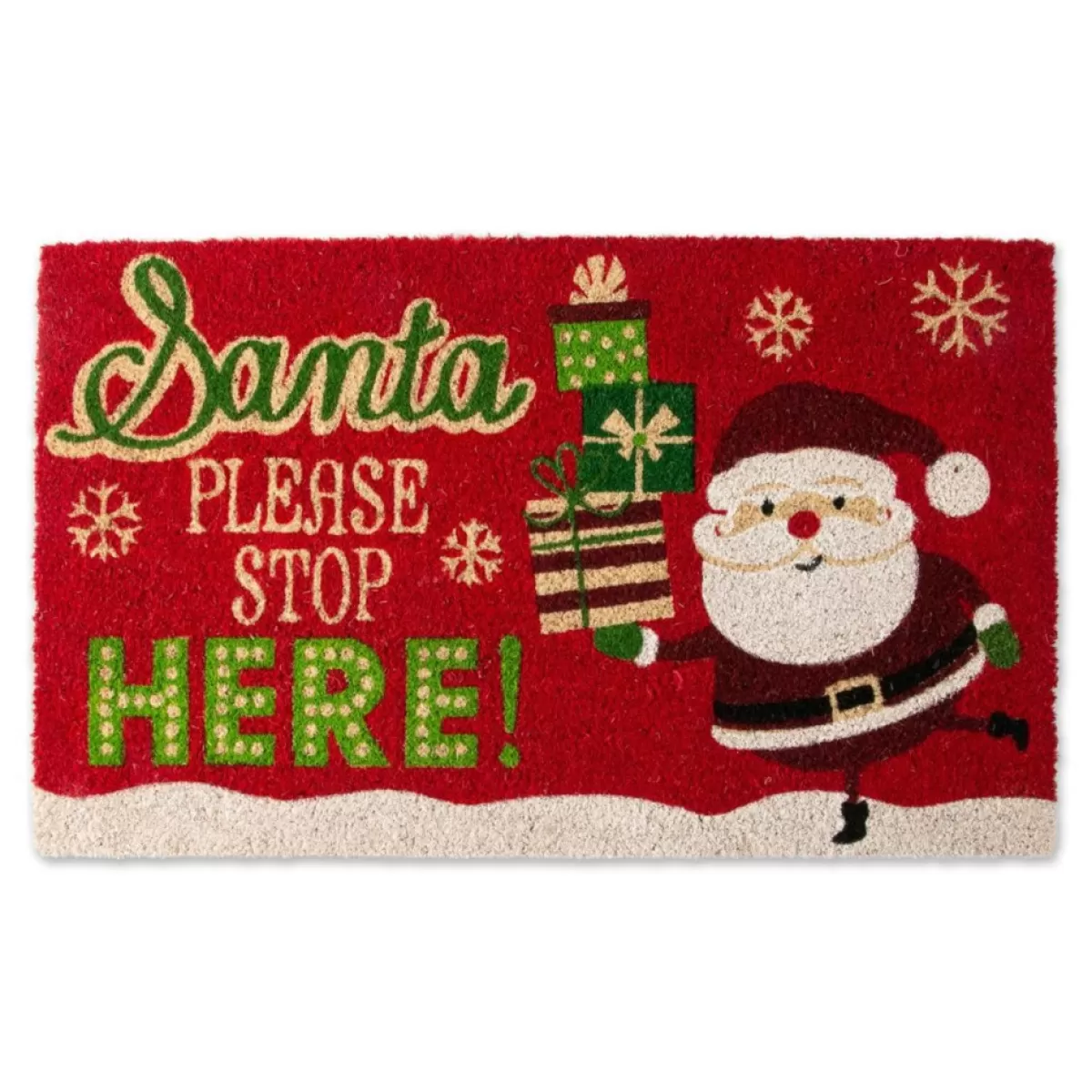 Design Imports Outdoor Decor | Santa Please Stop Here! Doormat