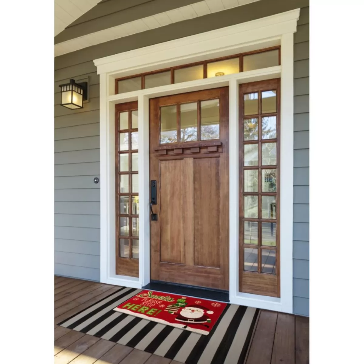 Design Imports Outdoor Decor | Santa Please Stop Here! Doormat