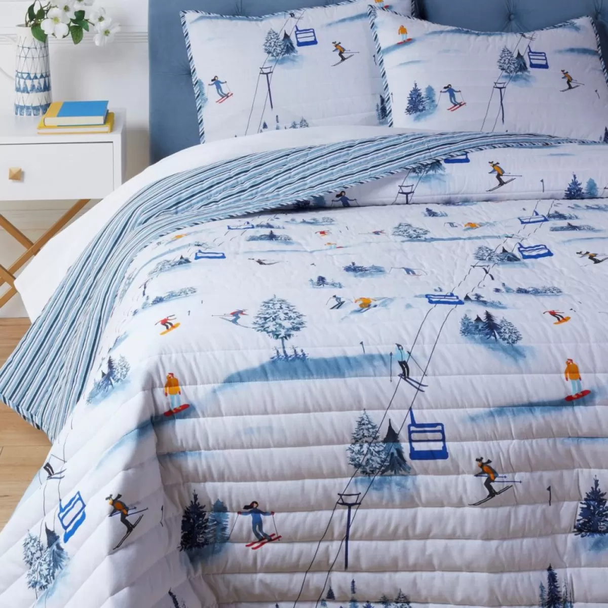 Emryn House Holiday Textiles | 100% Cotton 3-Piece Quilt Set