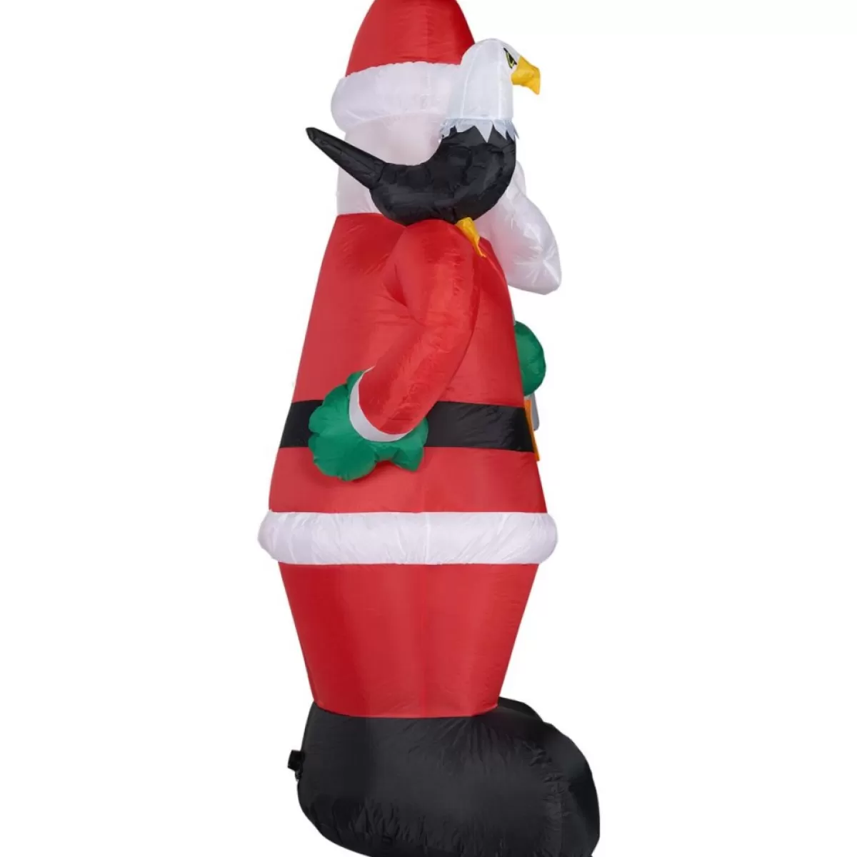 Fraser Hill Farm Outdoor Decor | 8' Americana Santa W Eagle And Flag Lit Inflatable