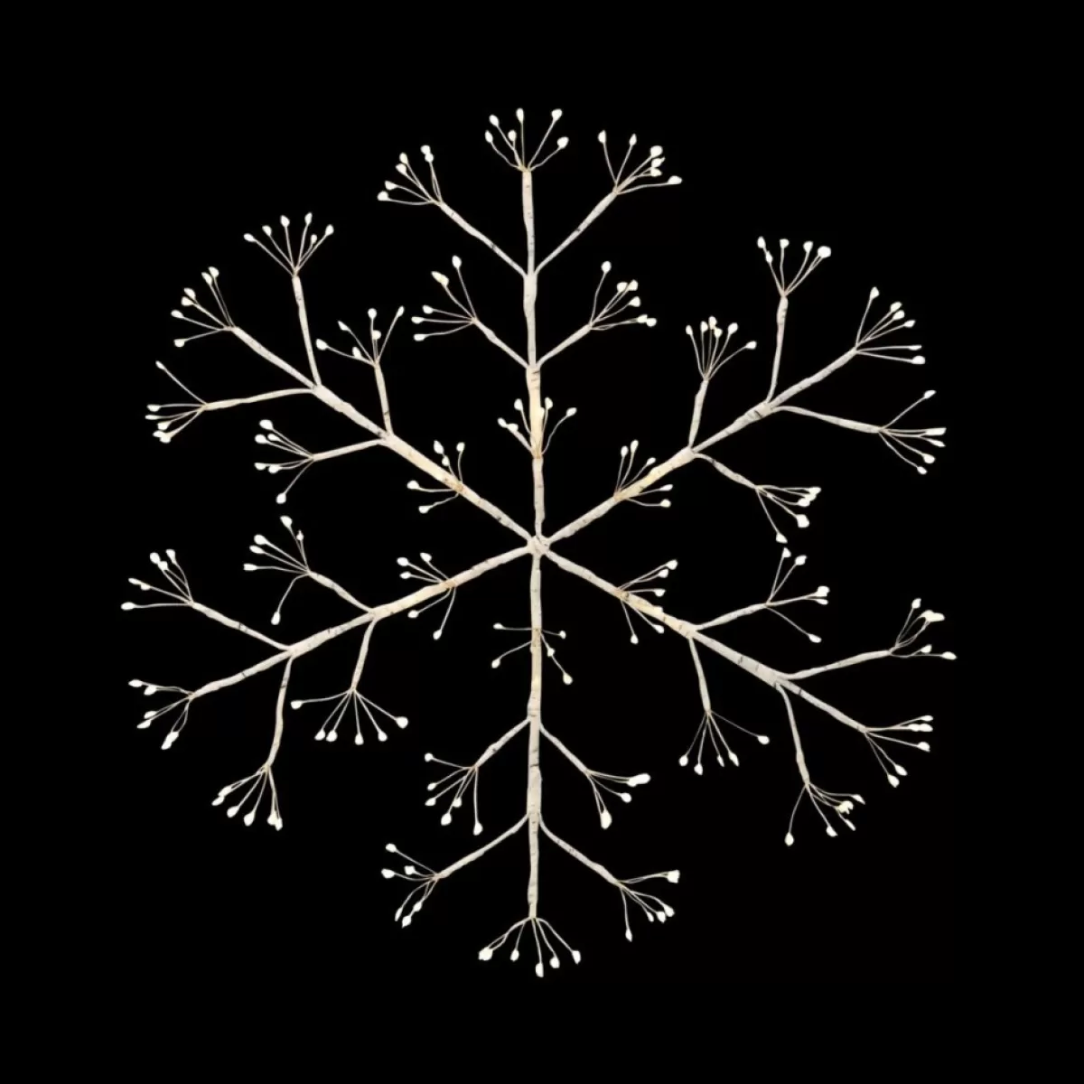 Gerson Indoor Decor | 20" Battery Operated Lighted Hanging Snowflake