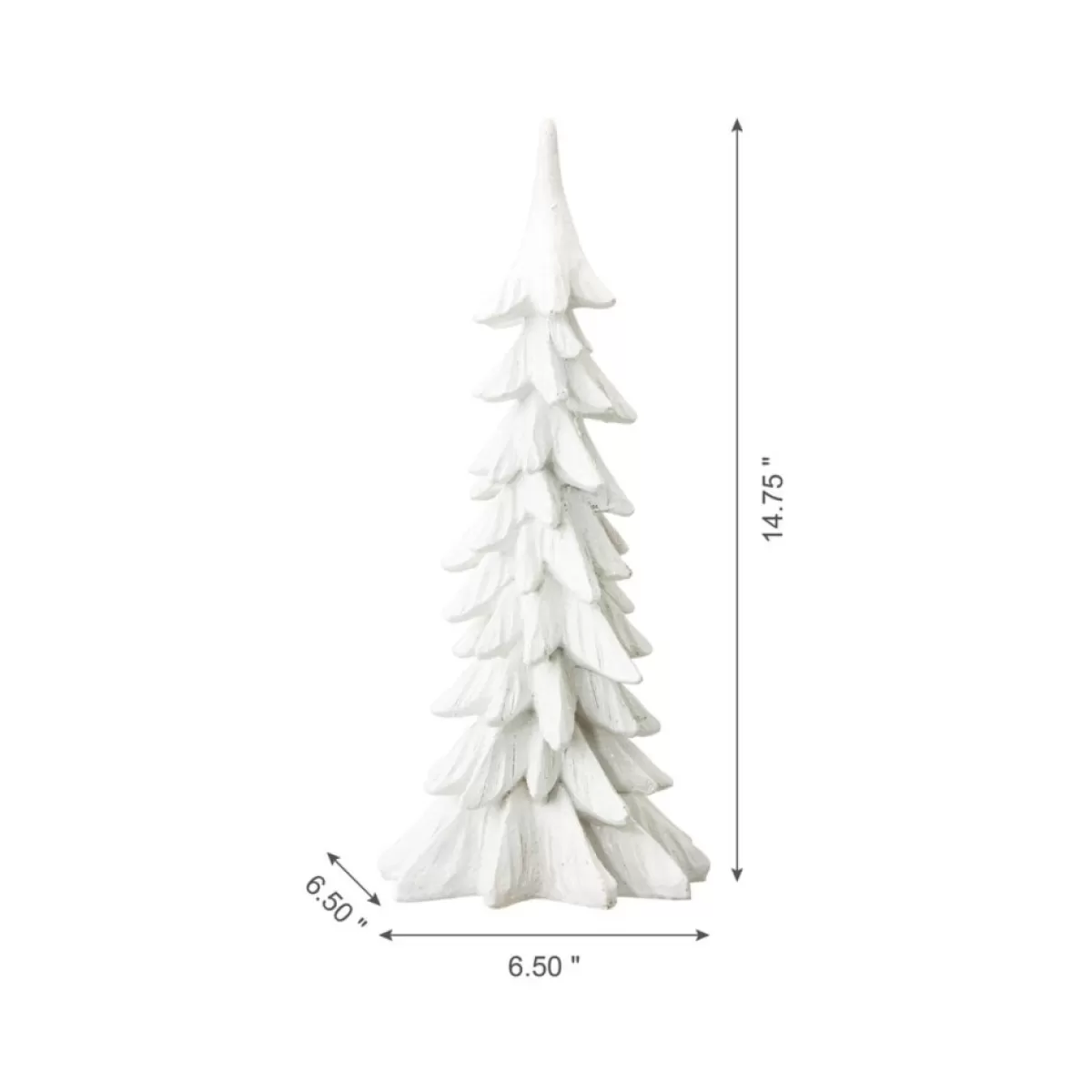 Glitzhome Indoor Decor | 14.75" Resin Christmas Table Tree Decor