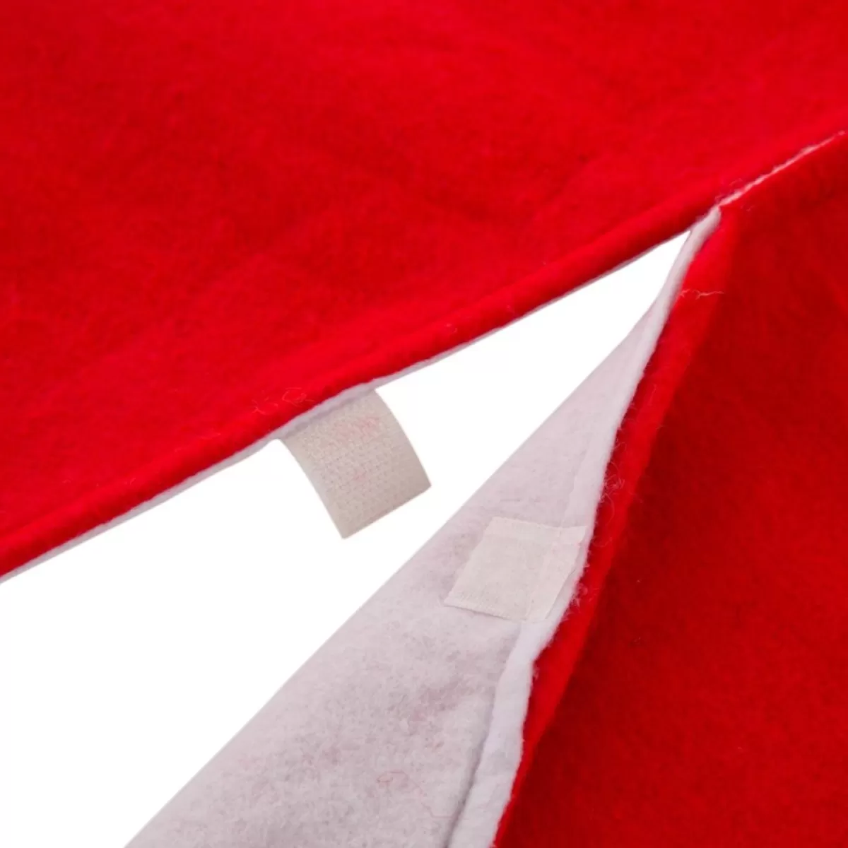 Glitzhome Holiday Textiles | 48In D Red And White Felt Christmas Tree Skirt