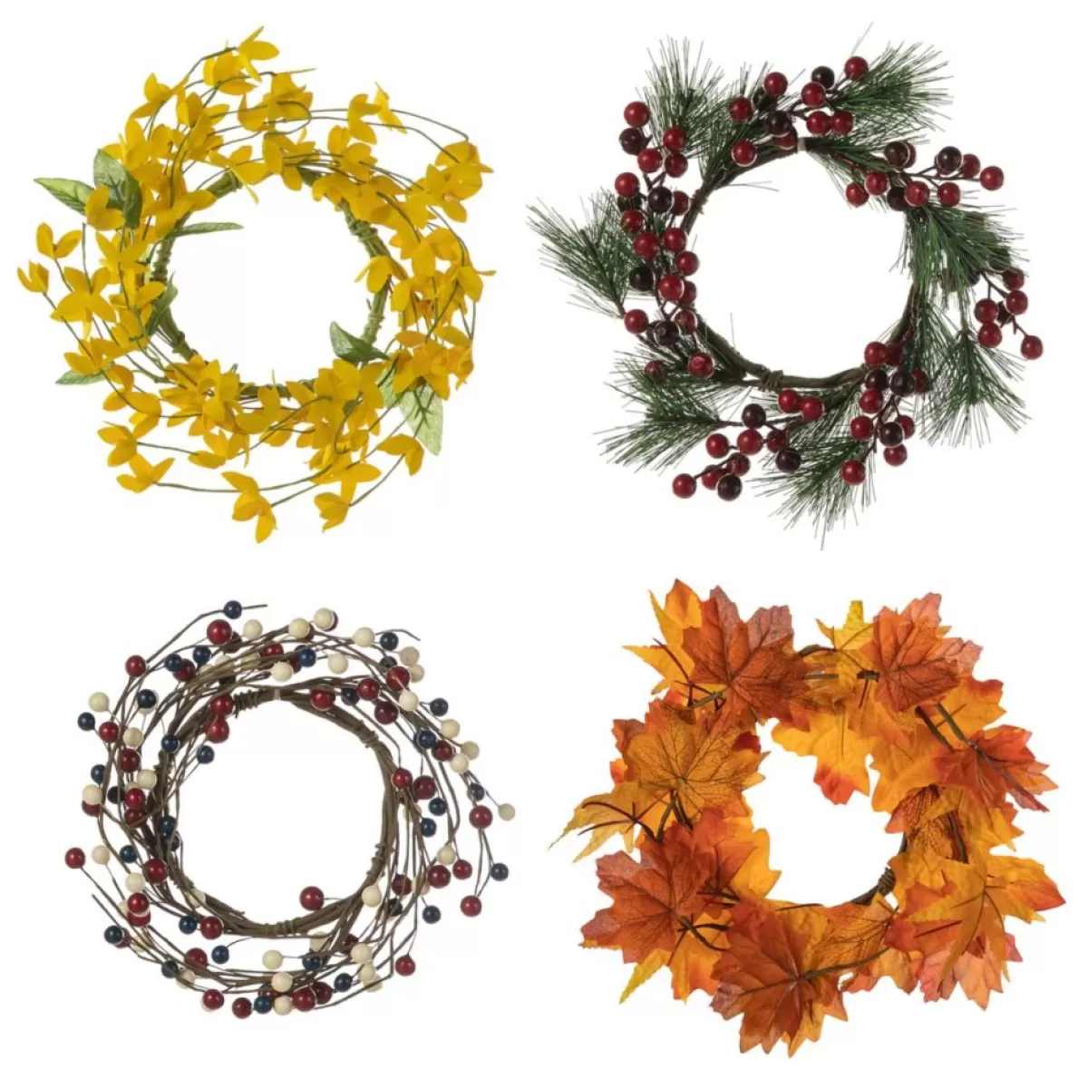 Glitzhome Outdoor Decor | 60" Wooden Welcome Porch Sign W/4 Interchangeable Wreaths