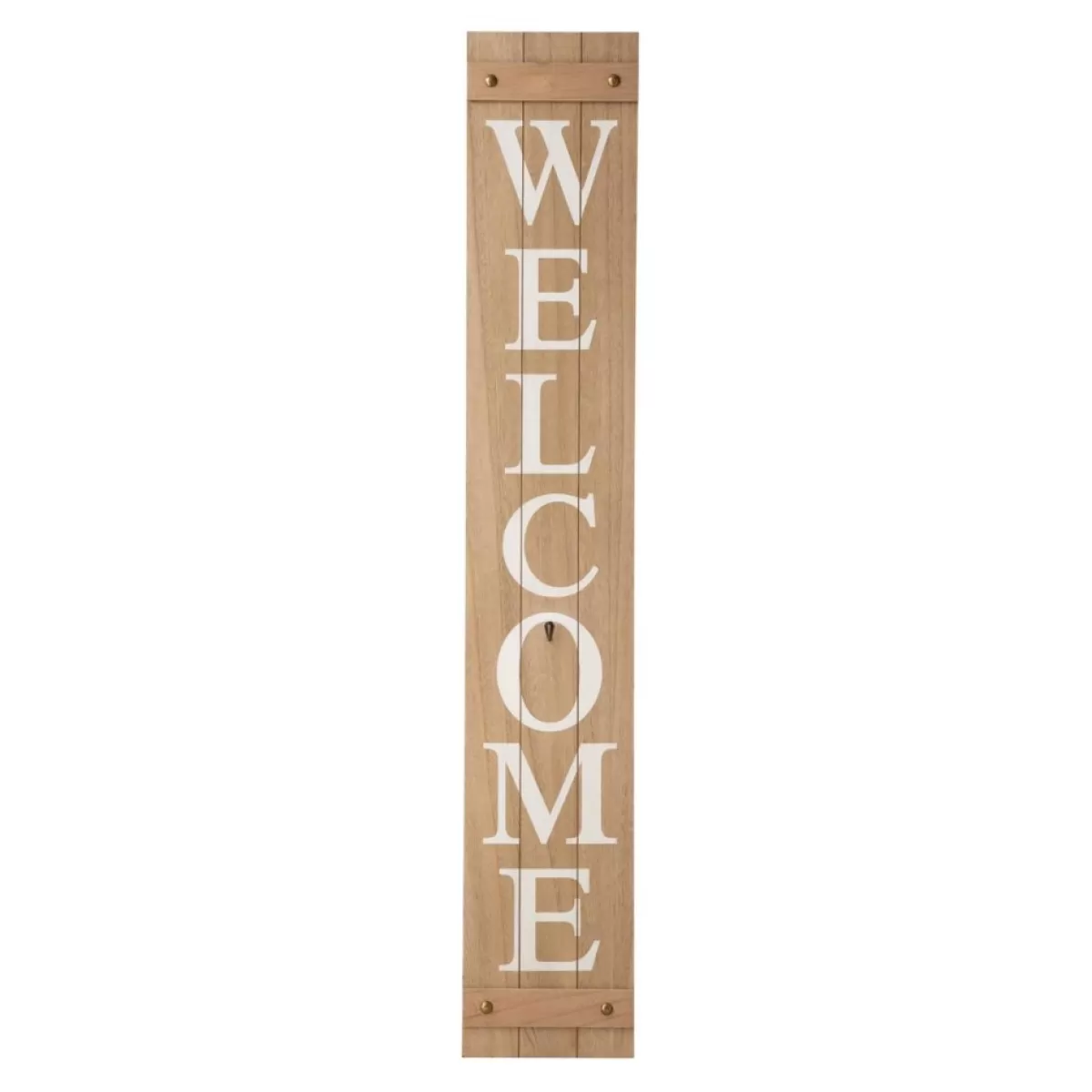 Glitzhome Outdoor Decor | 60" Wooden Welcome Porch Sign W/4 Interchangeable Wreaths