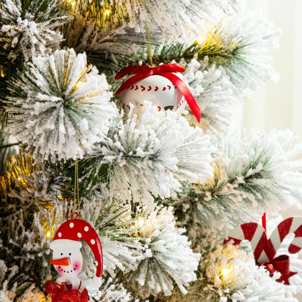 Glitzhome Christmas Trees | 6 Ft. Preloaded Led Pencil Pine Artificial Christmas Tree