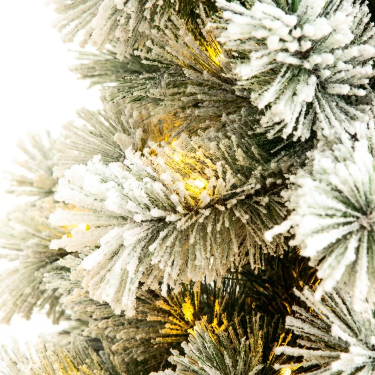 Glitzhome Christmas Trees | 6 Ft. Preloaded Led Pencil Pine Artificial Christmas Tree