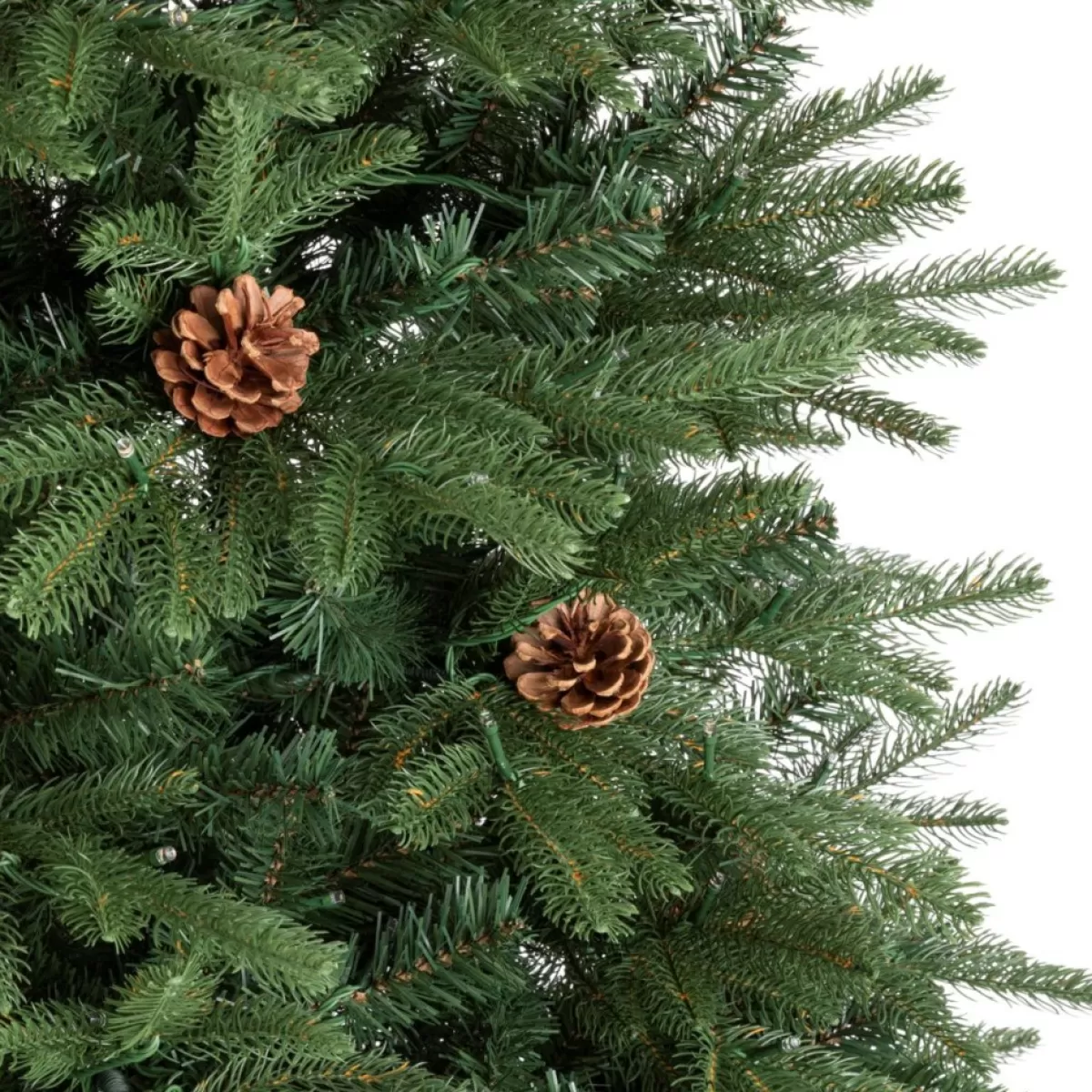 Glitzhome Christmas Trees | 7.5Ft Pre-Lit Green Fir Artificial Christmas Tree W/ 500 Led