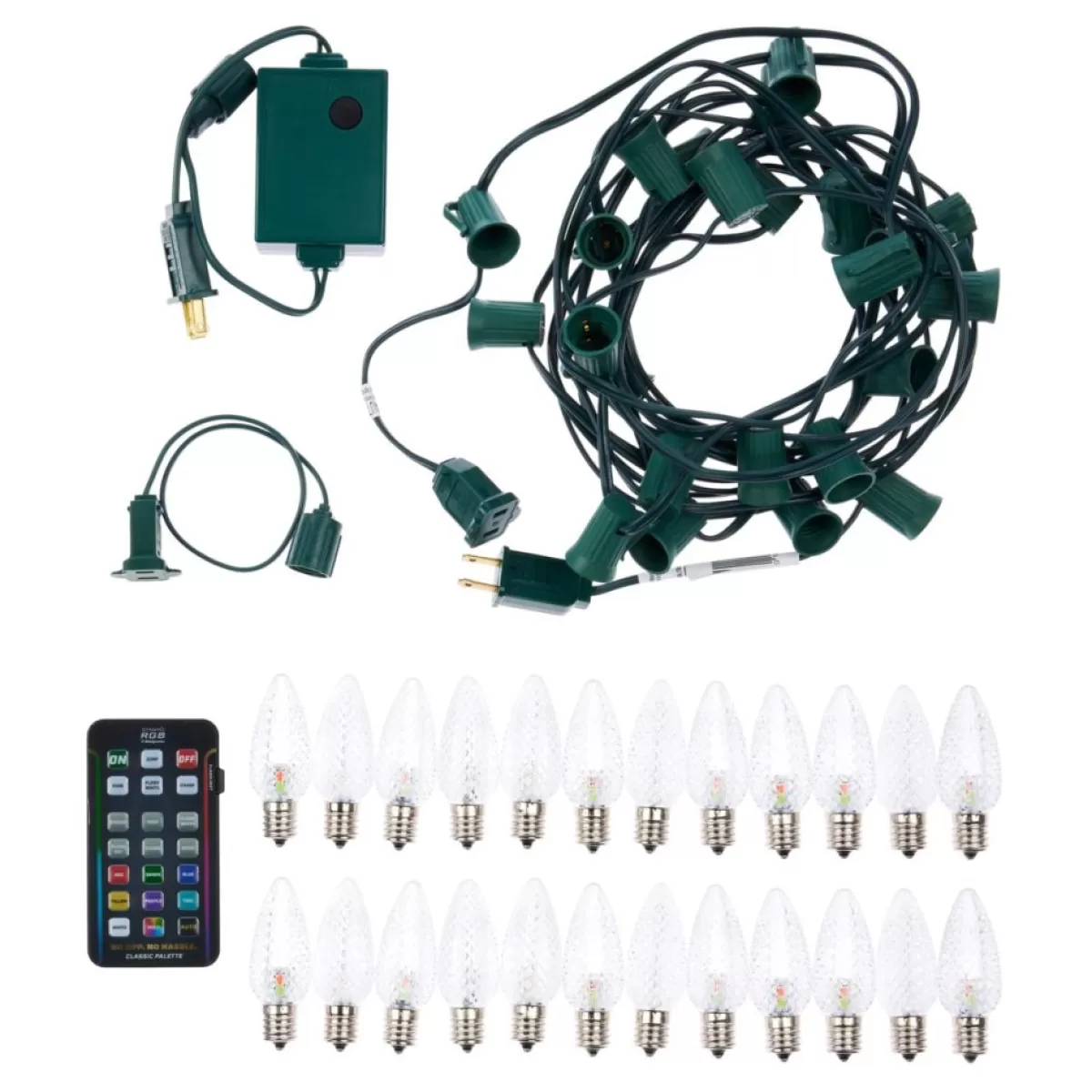 Holidaynamics Lights | Holidynamics Rgb C9 Bulb Starter Kit With Remote