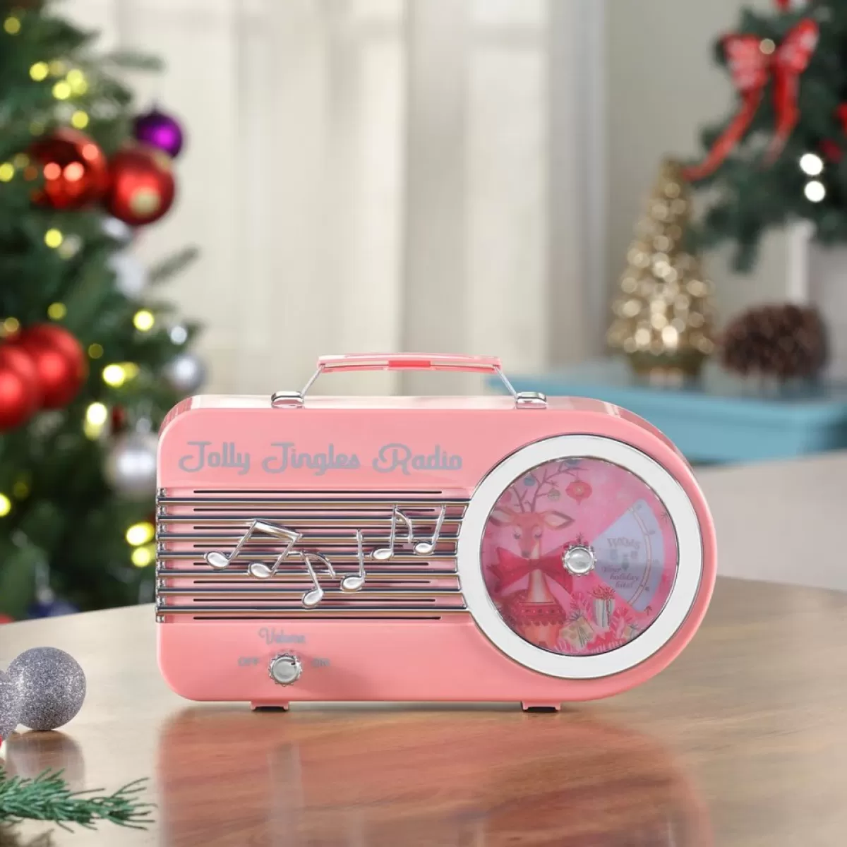 Mr. Christmas Indoor Decor | 10.5" Jolly Jingles Radio