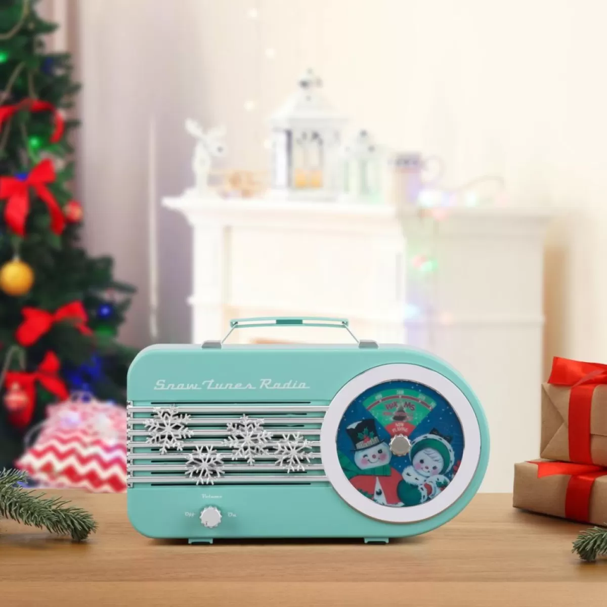 Mr. Christmas Indoor Decor | 10.5" Snow Tune Radio