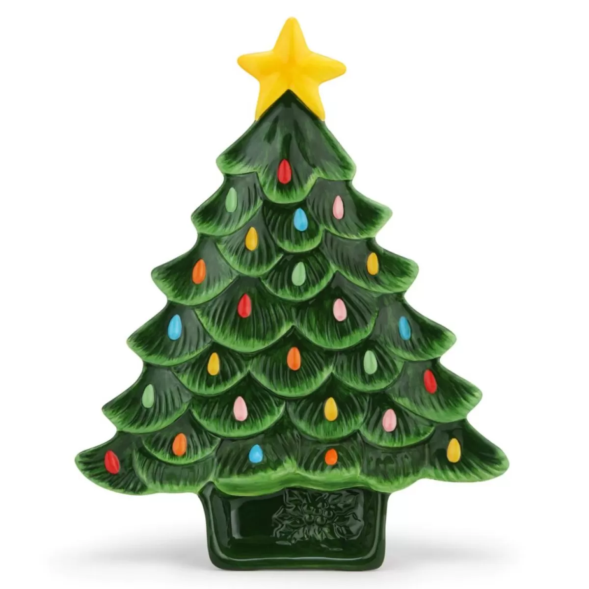 Mr. Christmas Holiday Entertaining | 14.25''Tree Platter With Dip Section