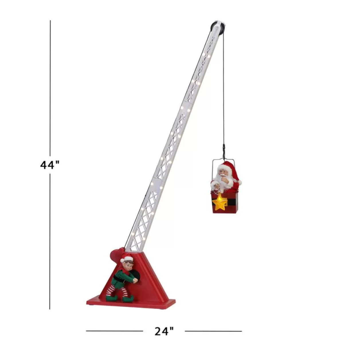 Mr. Christmas Indoor Decor | 44" Santa's Christmas Crane