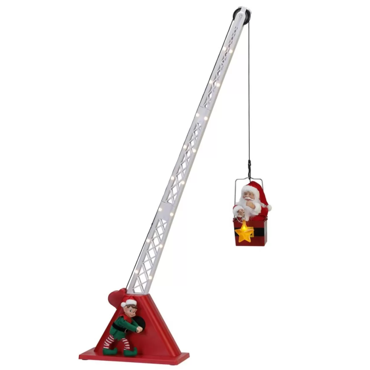 Mr. Christmas Indoor Decor | 44" Santa's Christmas Crane