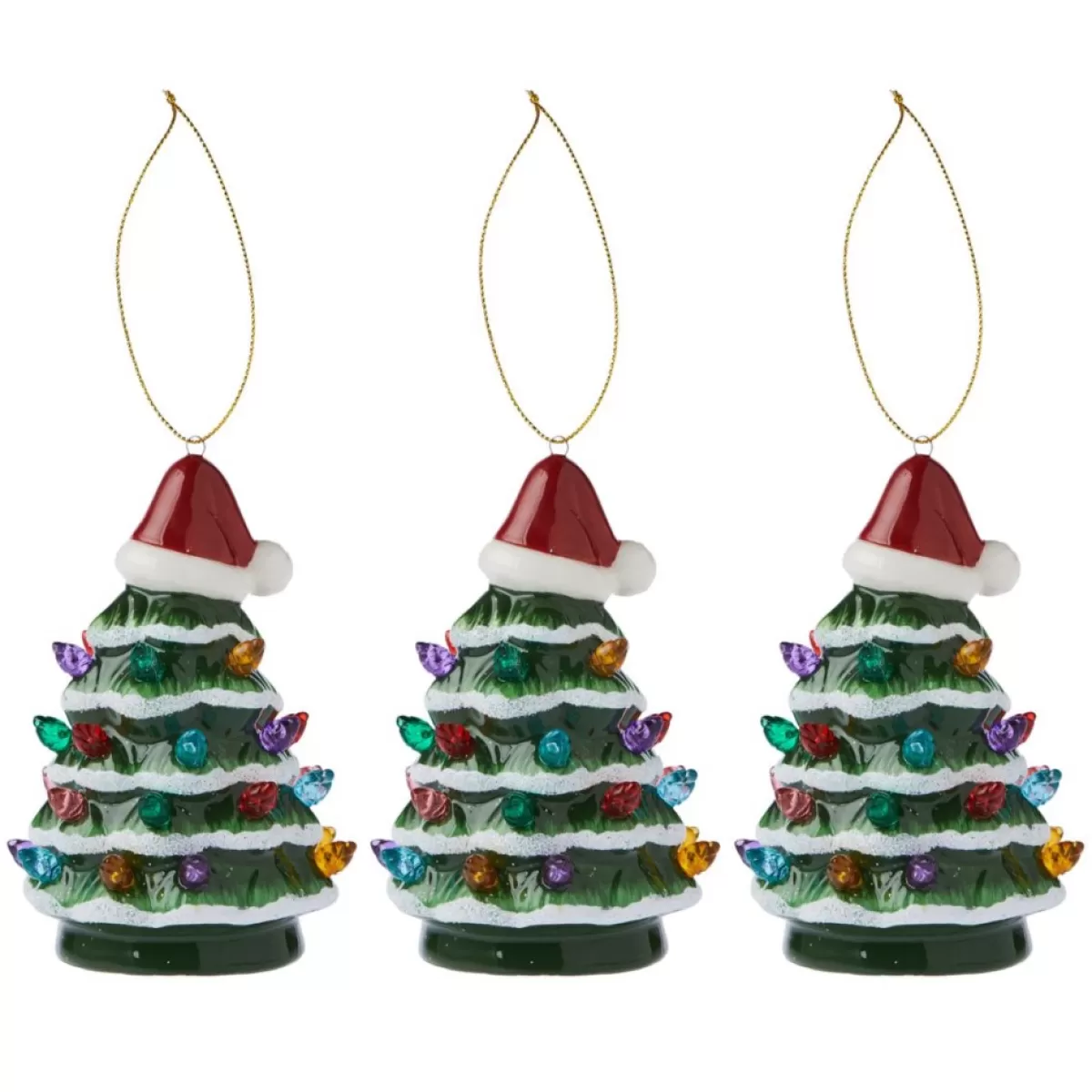 Mr. Christmas Indoor Decor | Mini Tree Toppers - Set Of 3