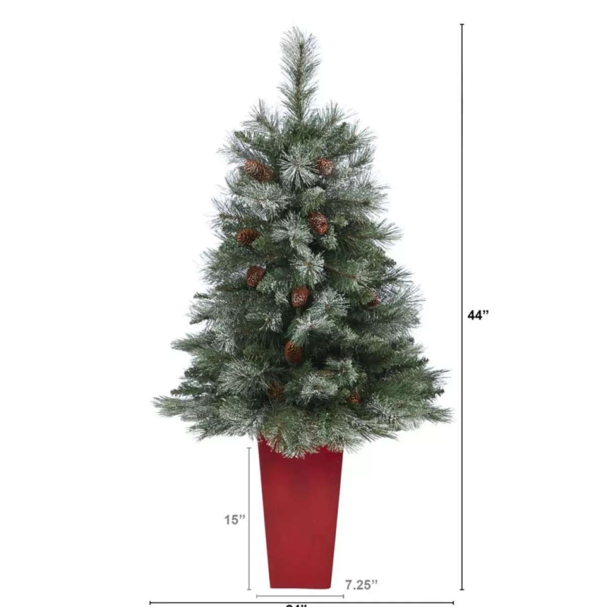 Nearly Natural Christmas Trees | 44 In. Snowed Mountain Pine Christmas Tree