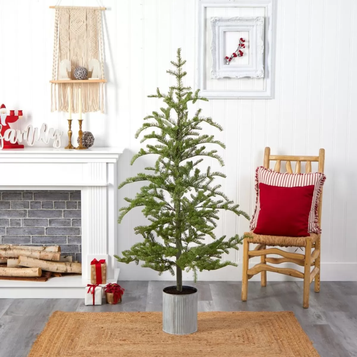 Nearly Natural Christmas Trees | 5.5 Ft. Pine Artificial Christmas Tree With 150 Lights