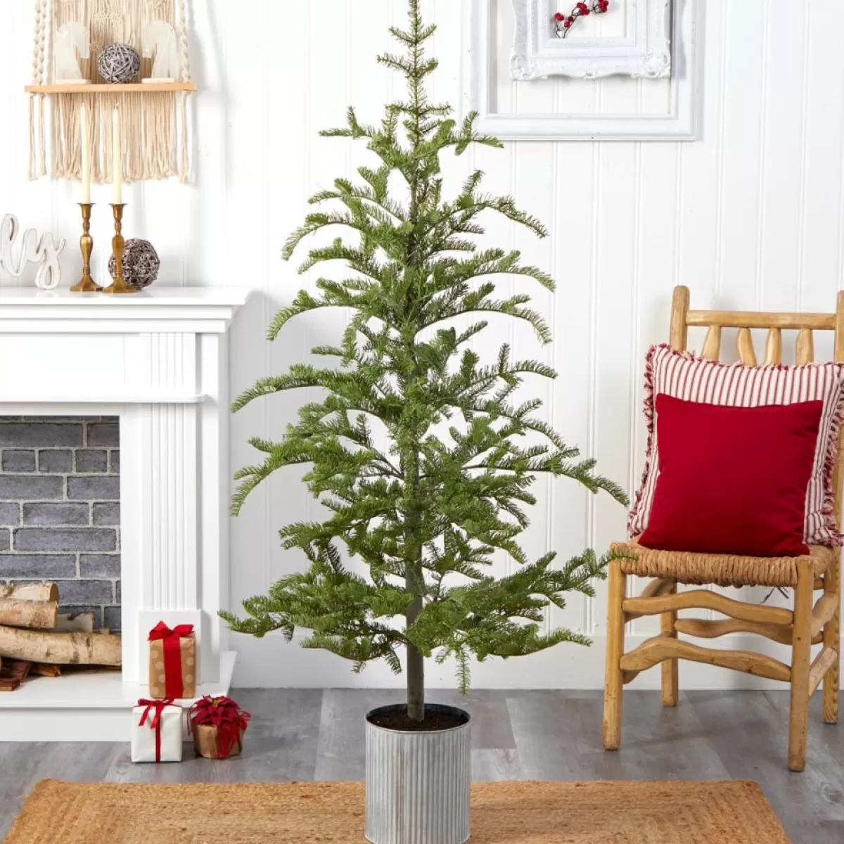 Nearly Natural Christmas Trees | 5.5 Ft. Pine Artificial Christmas Tree With 150 Lights
