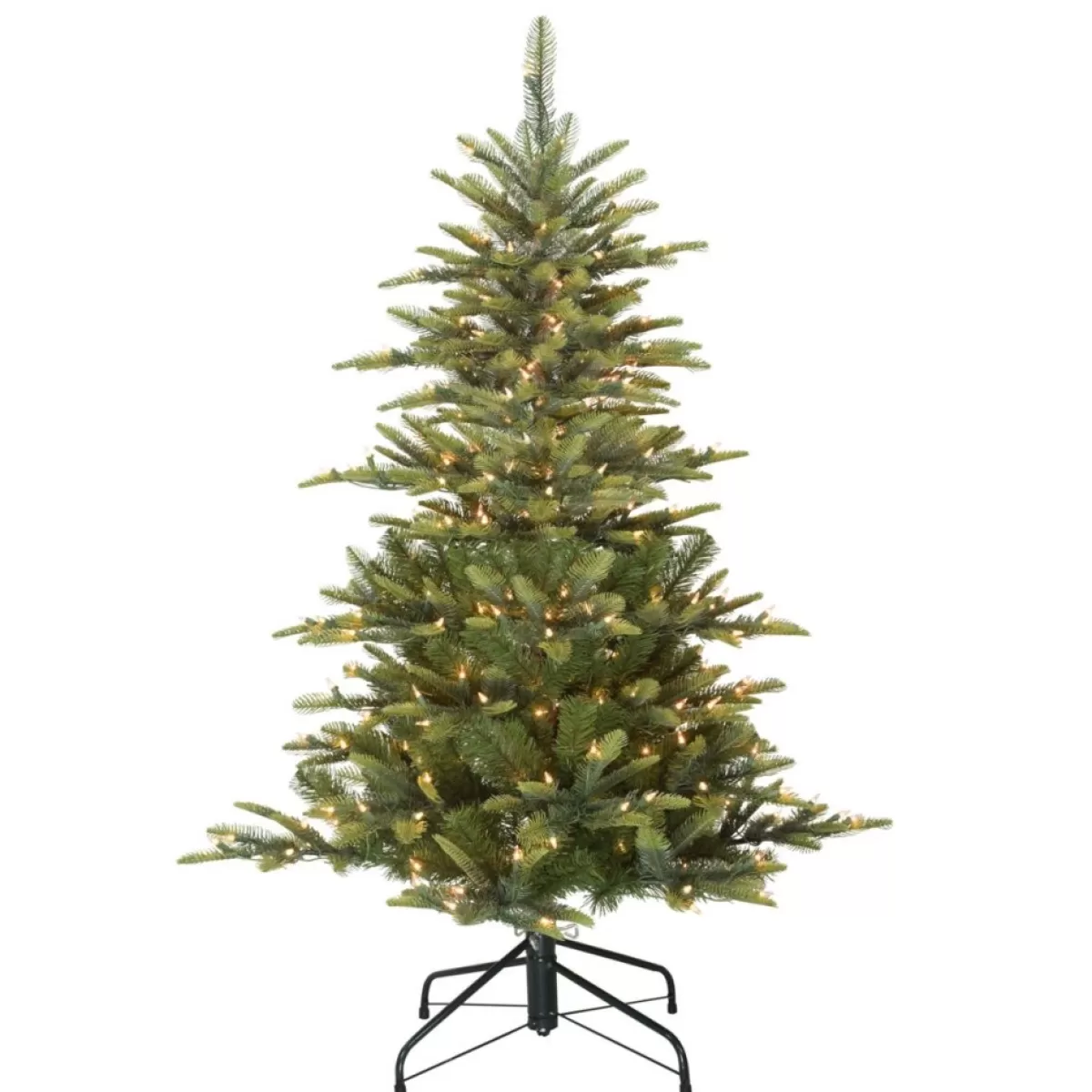 Puleo International Christmas Trees | Puleo 4-1/2 Ft. Pre-Lit Arctic Fir Artificial Christmas Tree