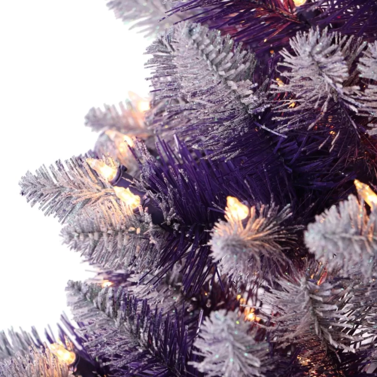 Puleo International Christmas Trees | 3' Prelit Fashion Purple Artificial Christmas Tree