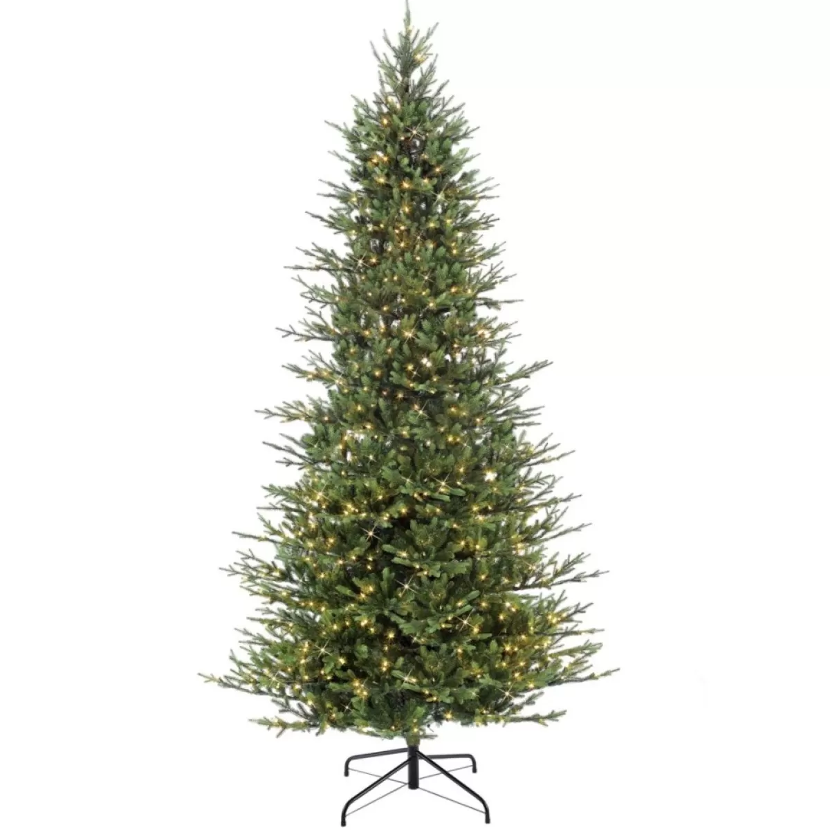 Puleo International Christmas Trees | 9' Pre-Lit Slim Balsam Fir Christmas Tree