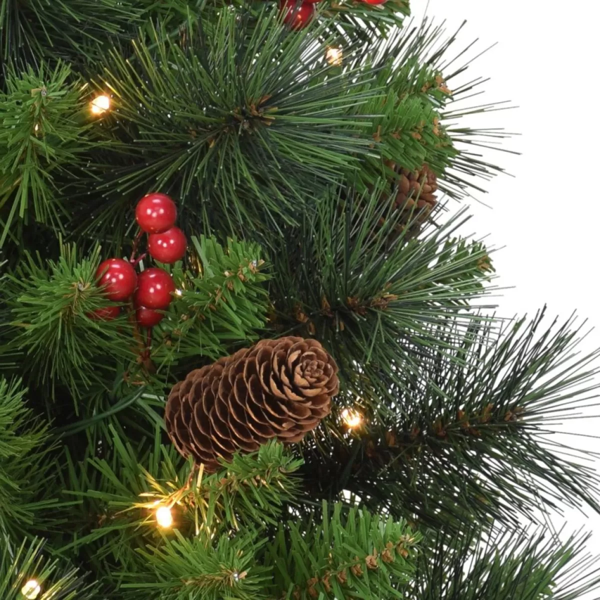 Puleo International Christmas Trees | Puleo Intl. Prelit 2' Table Top Artificial Christmas Tree In Gold Base