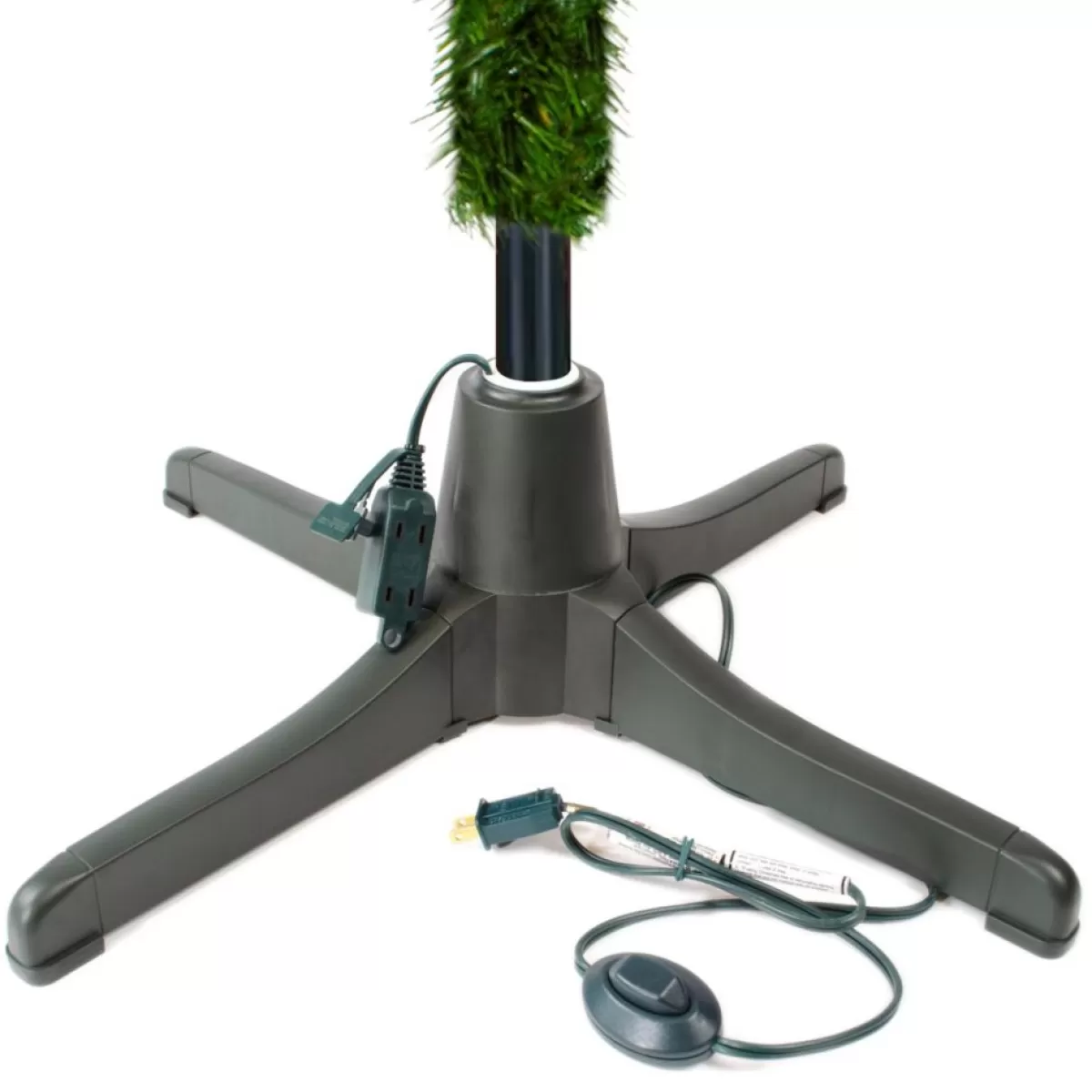 Puleo International Christmas Trees | Rotating Tree Stand For 7' -7.5' Christmas Tree