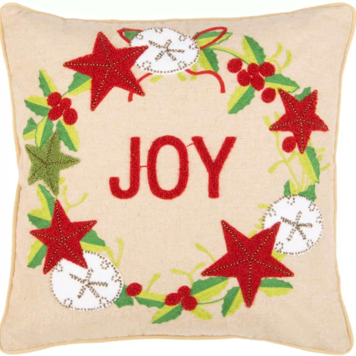 Safavieh Holiday Textiles | 18" X 18" Jolly Joy Pillow