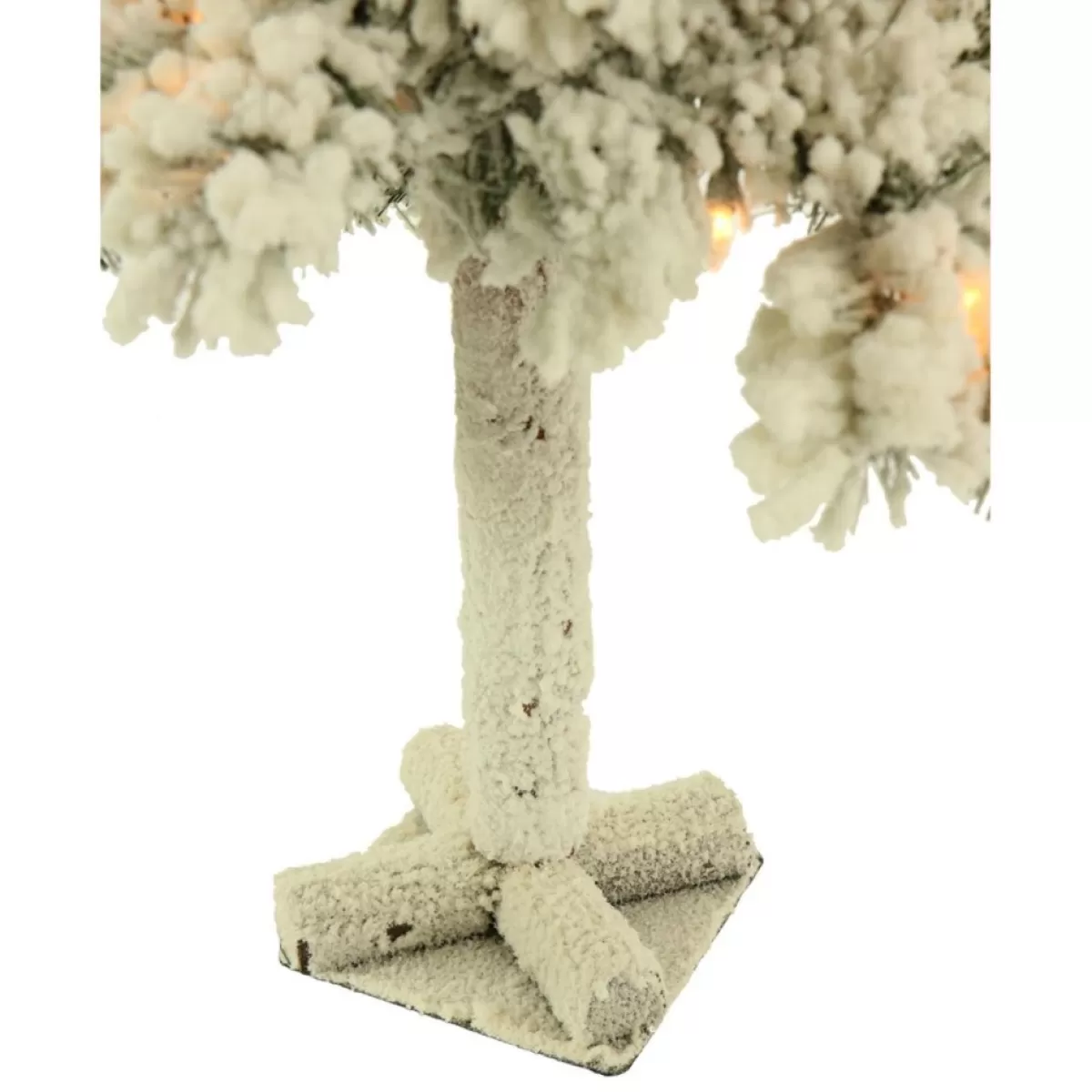 Almo Christmas Trees | Set Of 3 Snowy Alpine Trees With Clear Lights (2-Ft. 3-Ft. 4-Ft.)