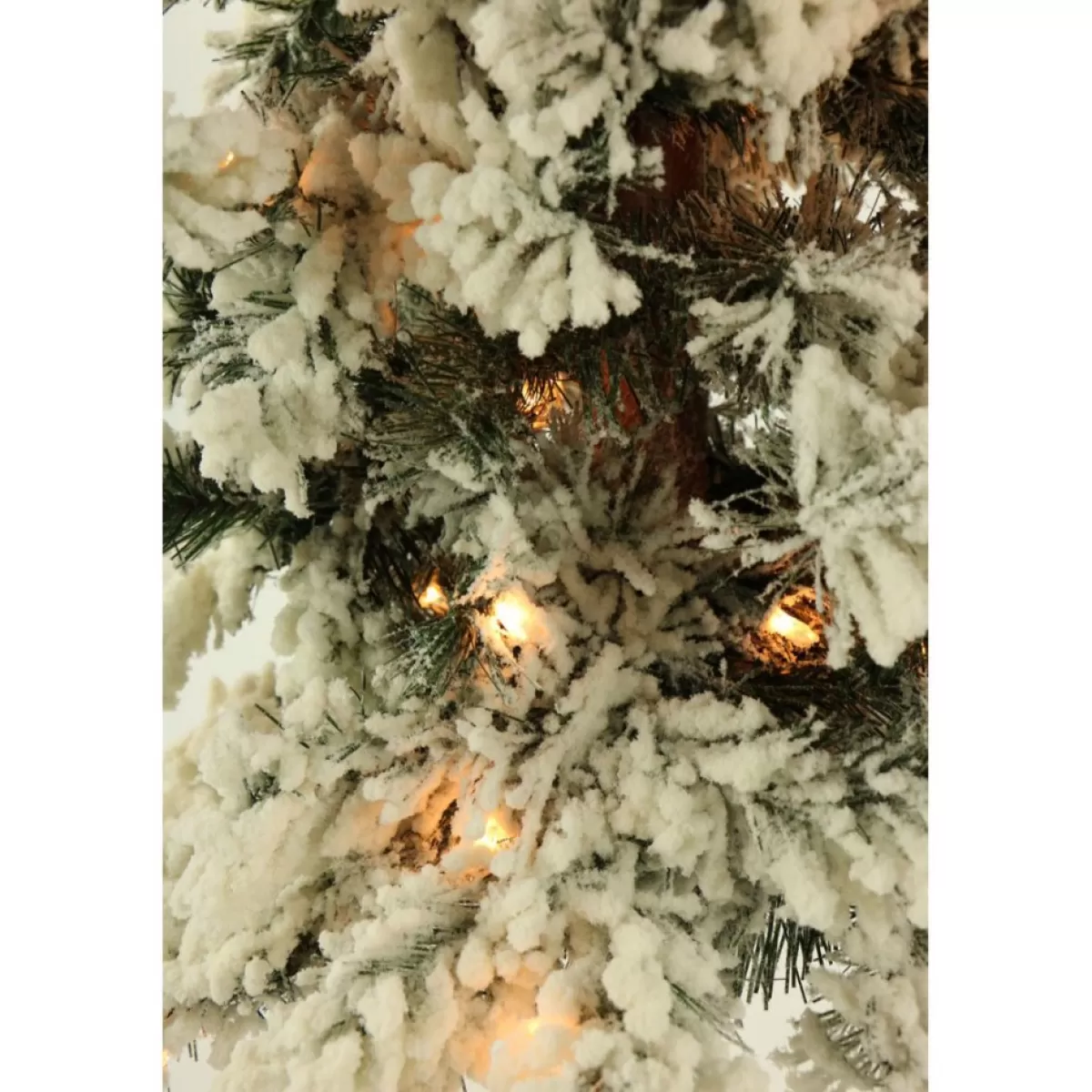 Almo Christmas Trees | Set Of 3 Snowy Alpine Trees With Clear Lights (2-Ft. 3-Ft. 4-Ft.)