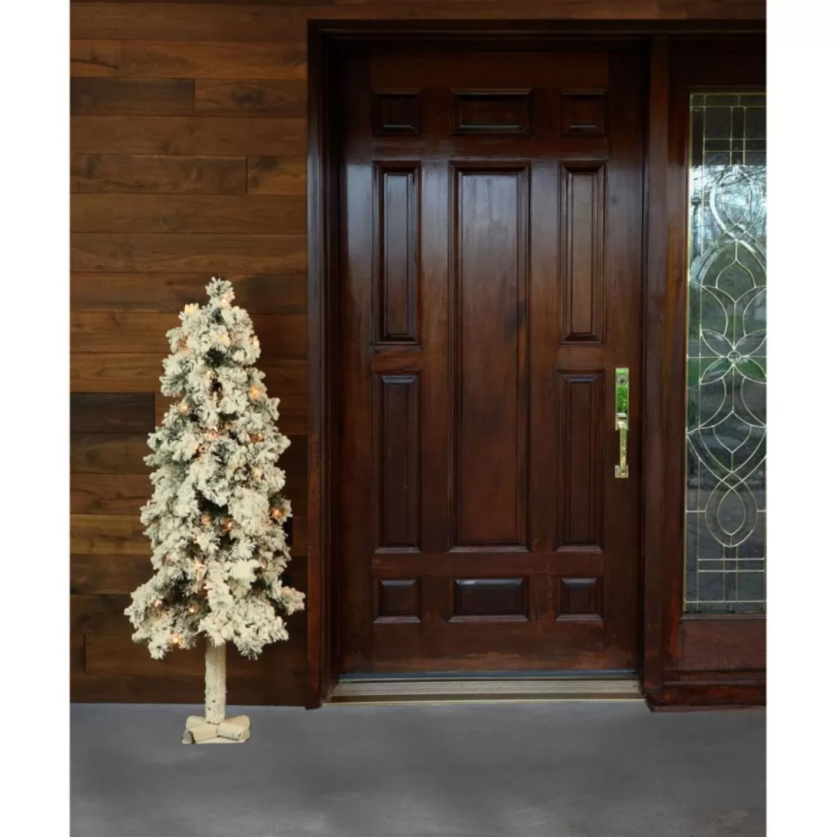 Almo Christmas Trees | Set Of 3 Snowy Alpine Trees With Clear Lights (2-Ft. 3-Ft. 4-Ft.)