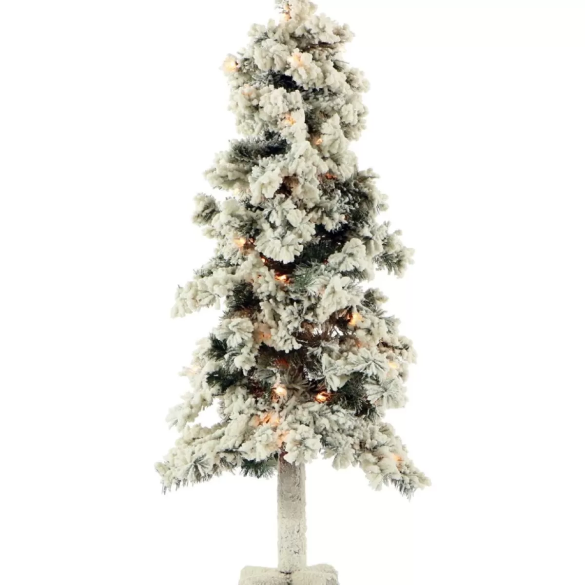 Fraiser Hill Farms Christmas Trees | Snowy Alpine Tree With Clear Lights