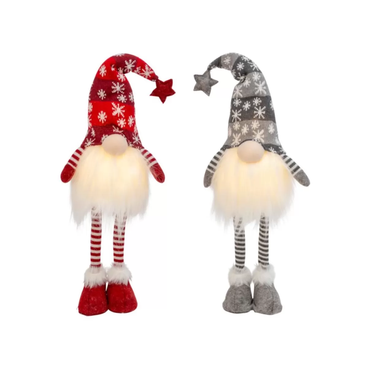 Gerson Indoor Decor | The Company 2Pk 28"H Lighted Holiday Plush Gnome Figurines