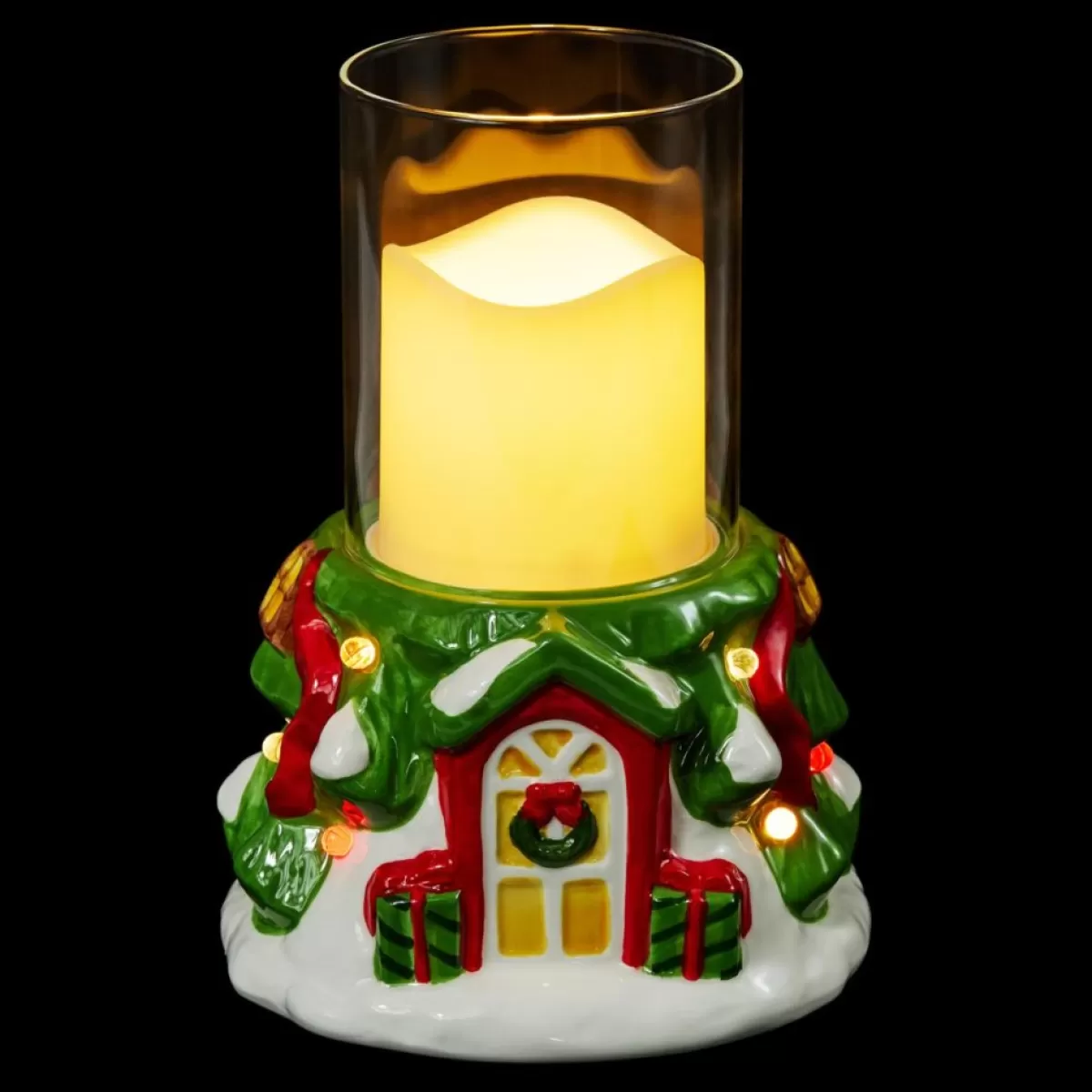 Unmatched Candles | Led Festive Tree Candle Holder With Flameless Candle